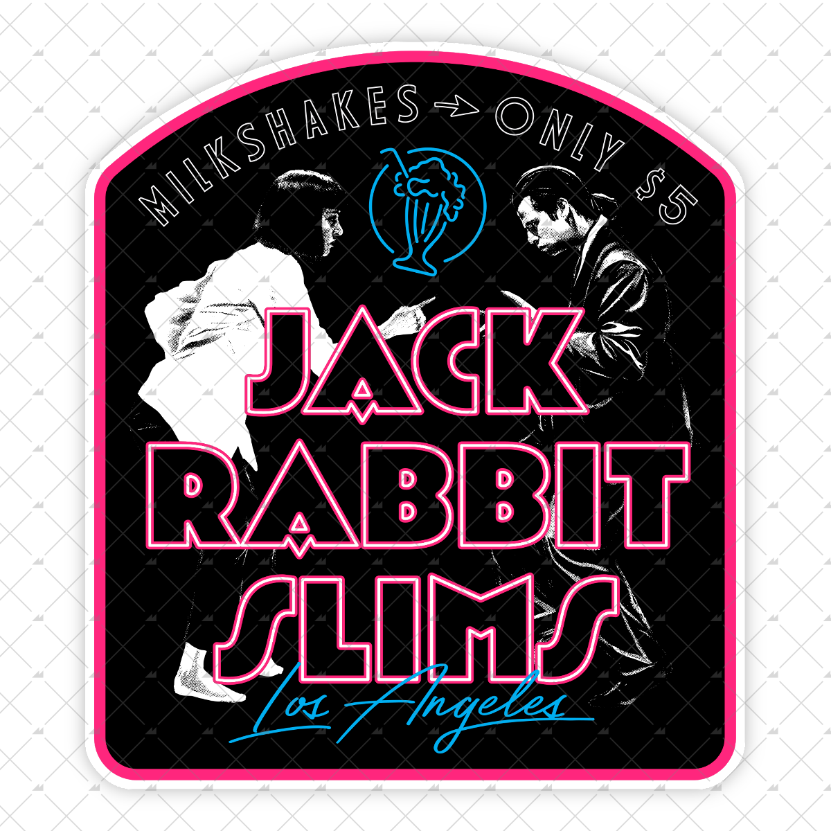 Jack Rabbit Slims - 5 Dollar Milkshakes - Sticker – m00nshot