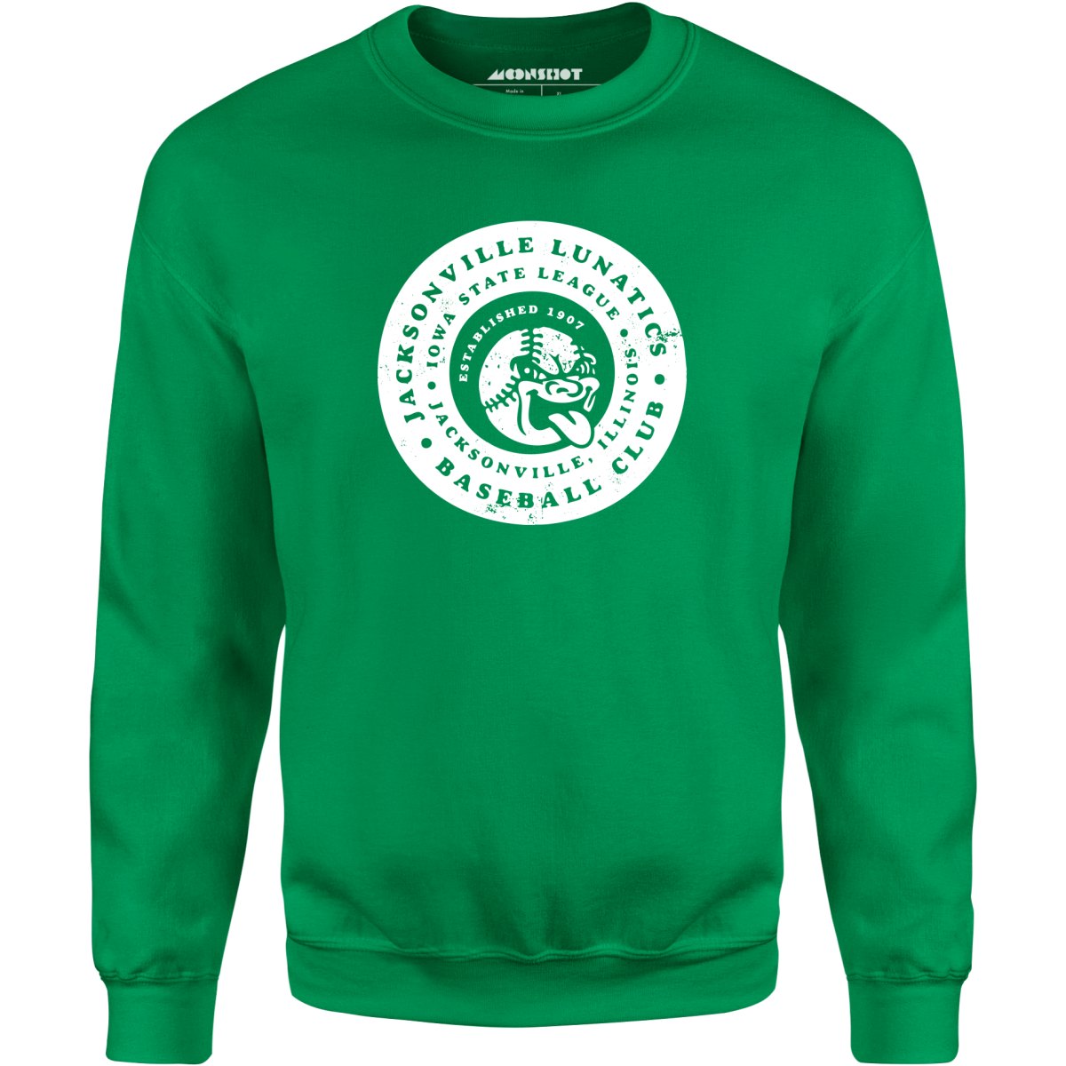 Jacksonville Lunatics - Illinois - Vintage Defunct Baseball Teams - Unisex Sweatshirt