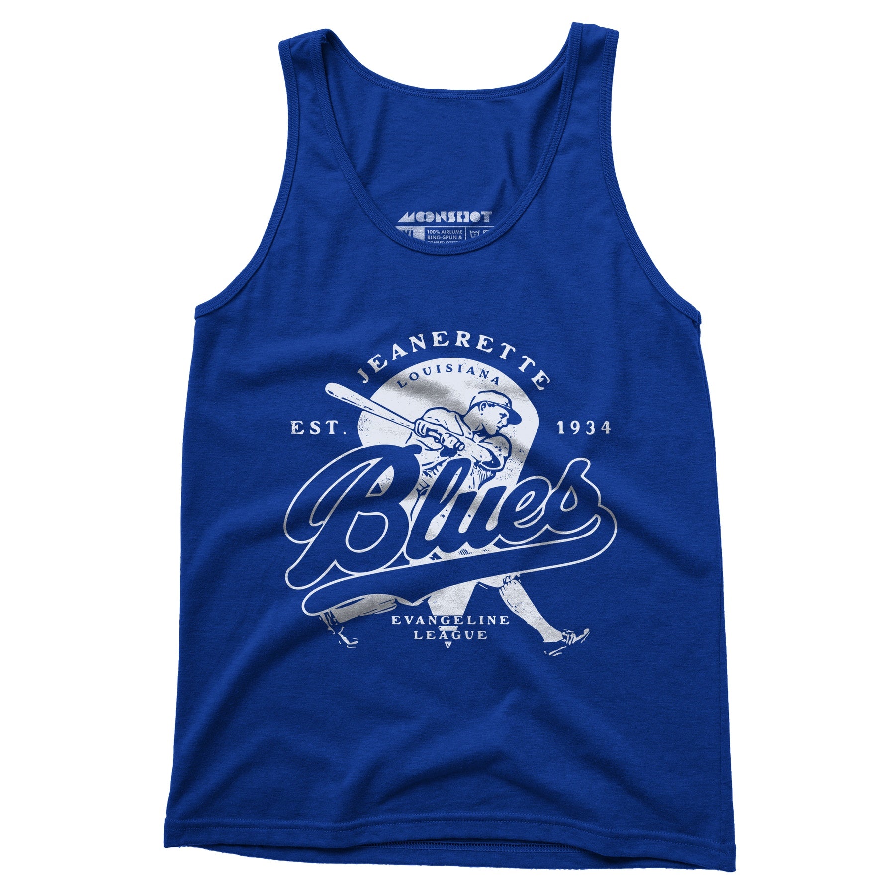 Jeanerette Blues - Louisiana - Vintage Defunct Baseball Teams - Unisex Tank Top