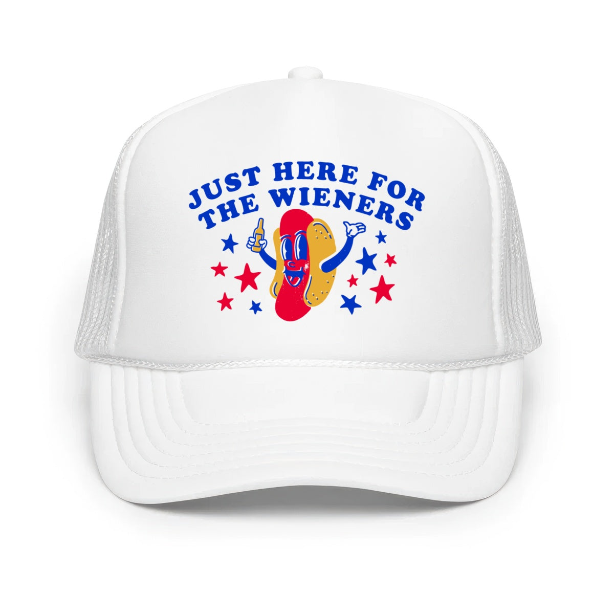 Just Here For The Wieners - Classic Foam Trucker Hat