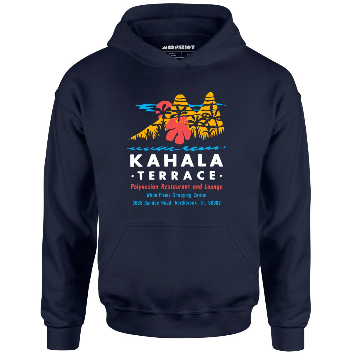 Kahala Terrace - White Plains, IL - Vintage Tiki Bar - Unisex Hoodie
