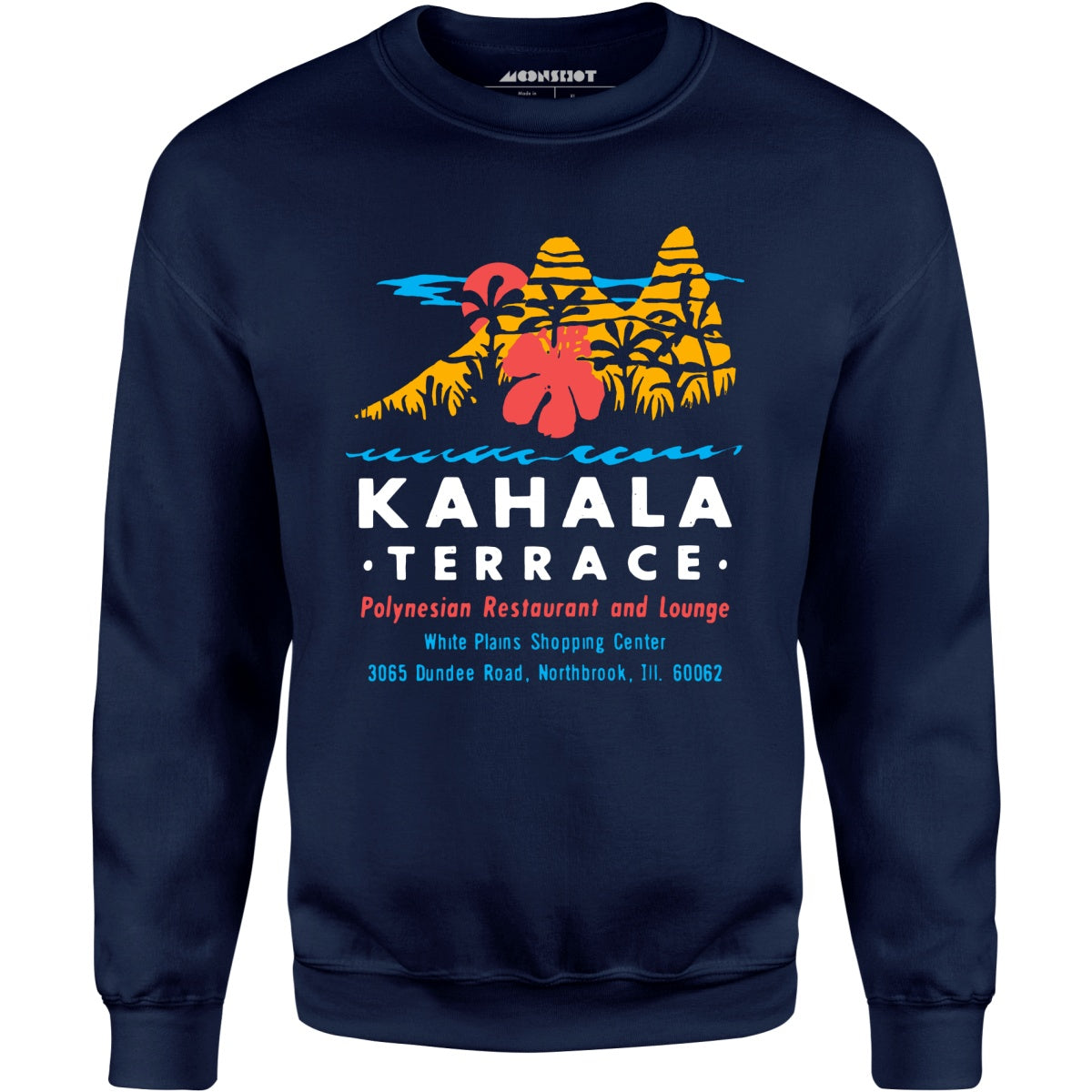 Kahala Terrace - White Plains, IL - Vintage Tiki Bar - Unisex Sweatshirt