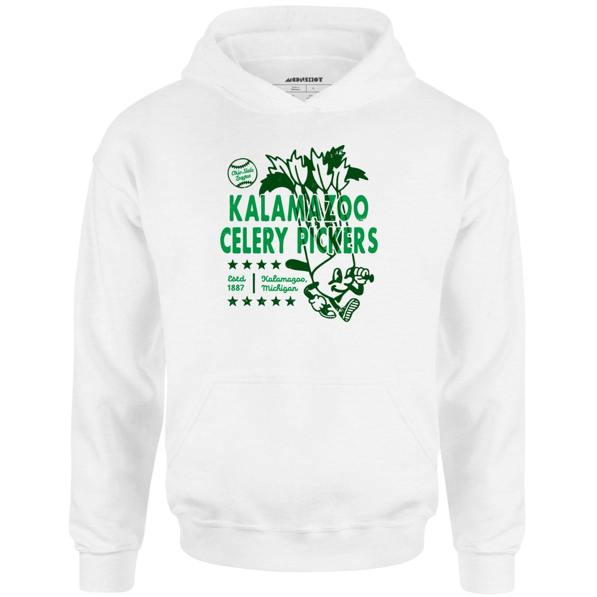 Kalamazoo Celery Pickers - Michigan - Vintage Defunct Baseball Teams - Unisex Hoodie