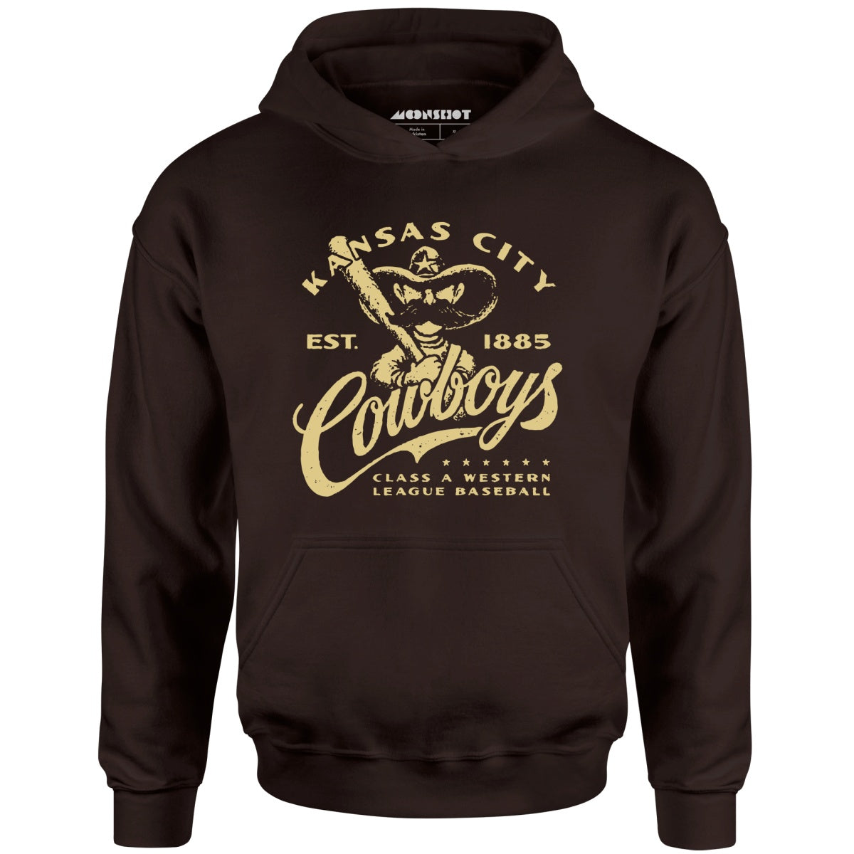 Kansas City Cowboys - Missouri - Vintage Defunct Baseball Teams - Unisex Hoodie