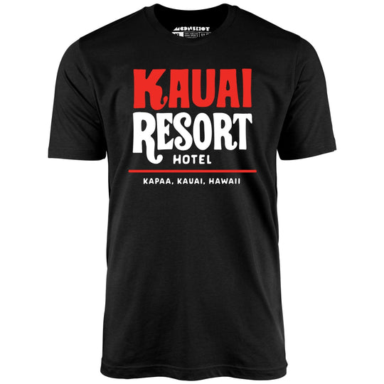 Kauai Resort Hotel - Hawaii - Vintage Hotel - Black - Unisex T-Shirt