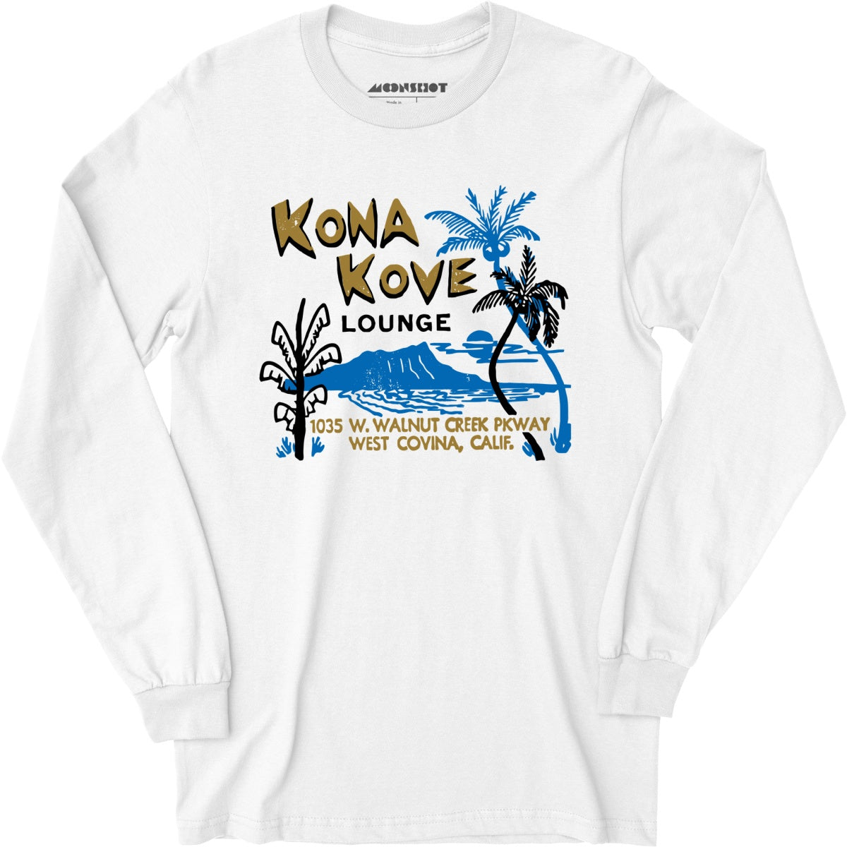 Kona Kove Lounge - West Covina, CA - Vintage Tiki Bar - Long Sleeve T-Shirt