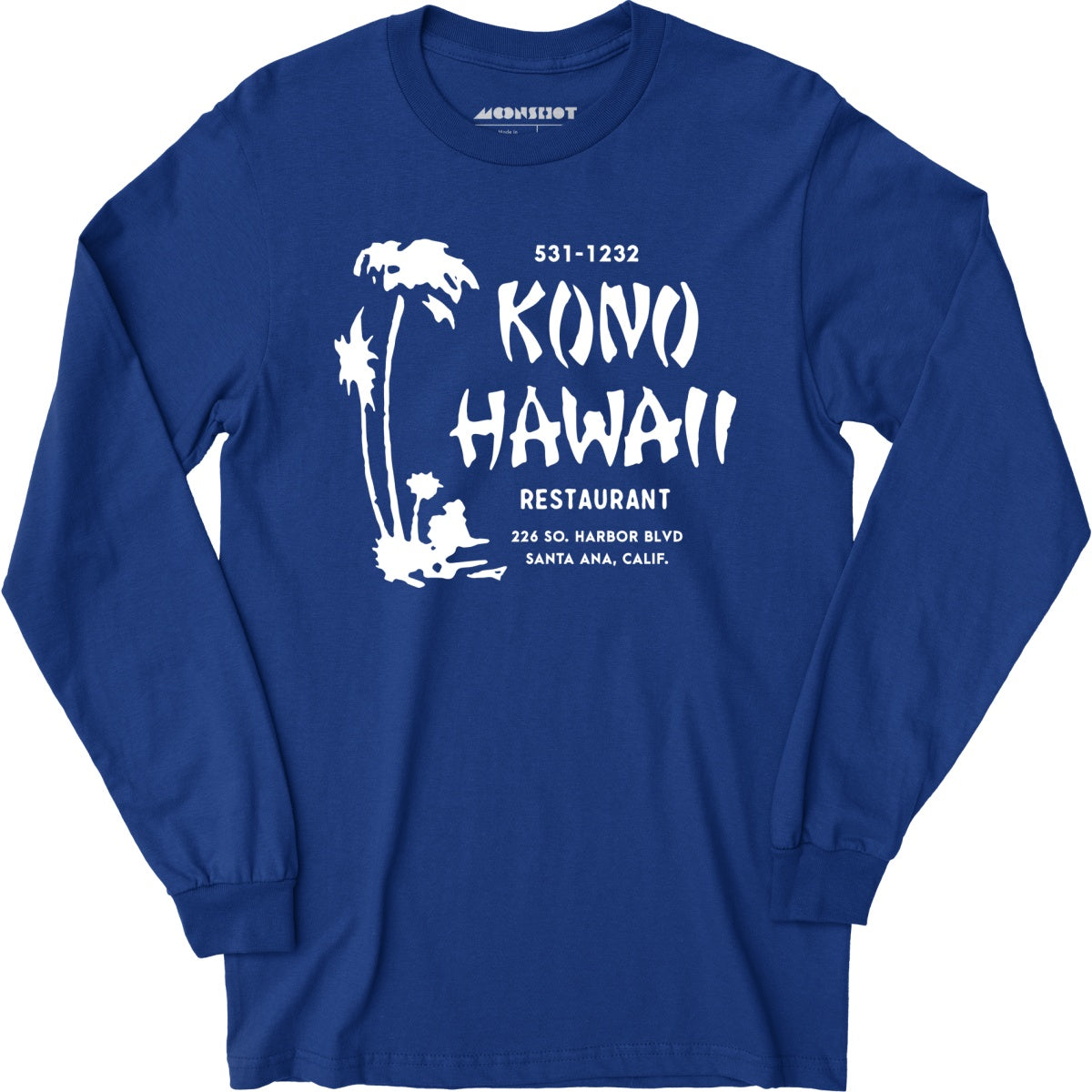 Kono Hawaii - Santa Ana, CA - Vintage Tiki Bar - Long Sleeve T-Shirt