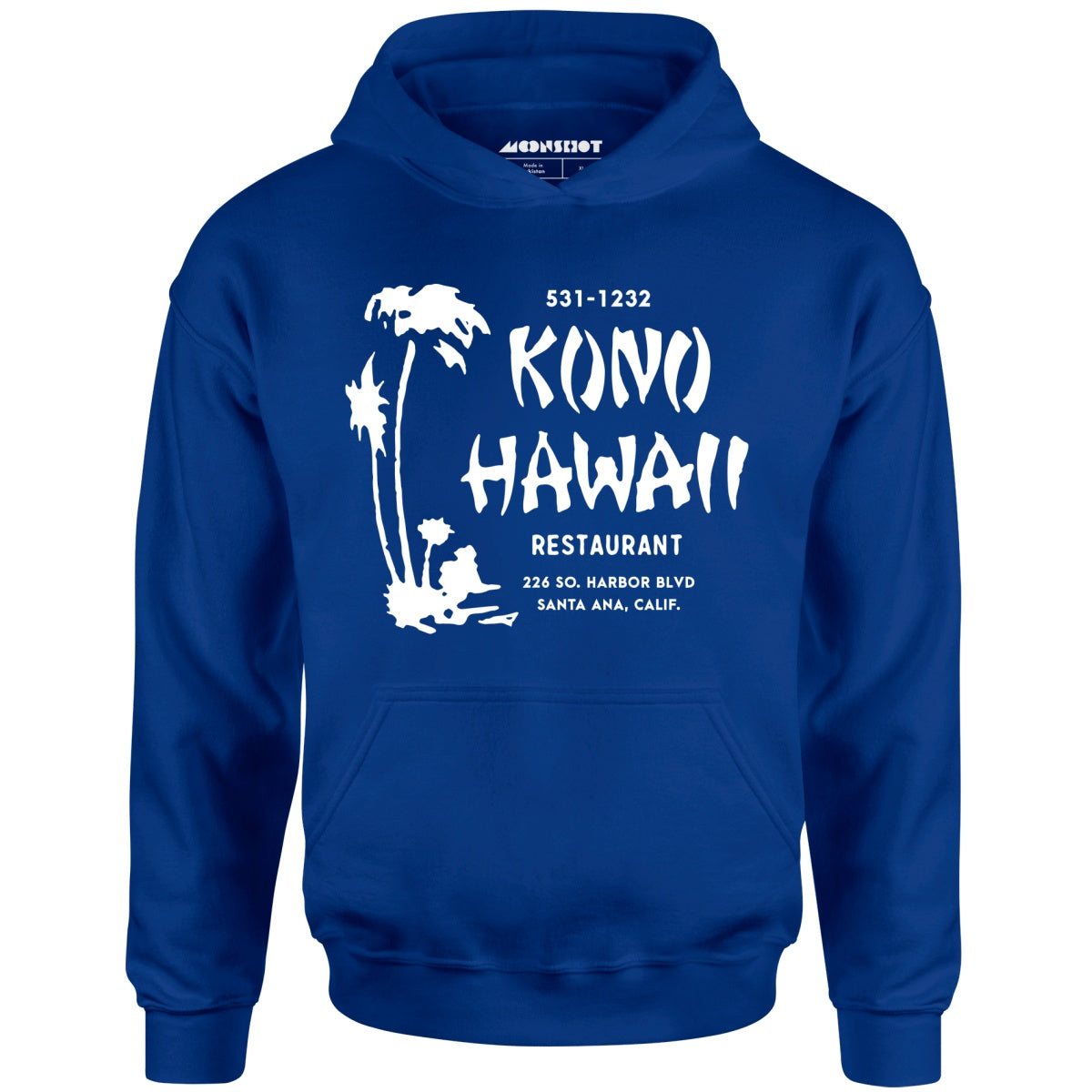 Kono Hawaii - Santa Ana, CA - Vintage Tiki Bar - Unisex Hoodie