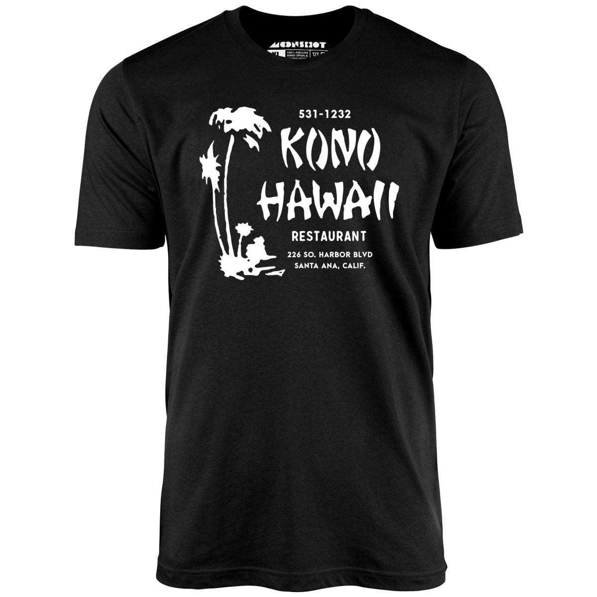 Kono Hawaii - Santa Ana, CA - Vintage Tiki Bar - Unisex T-Shirt