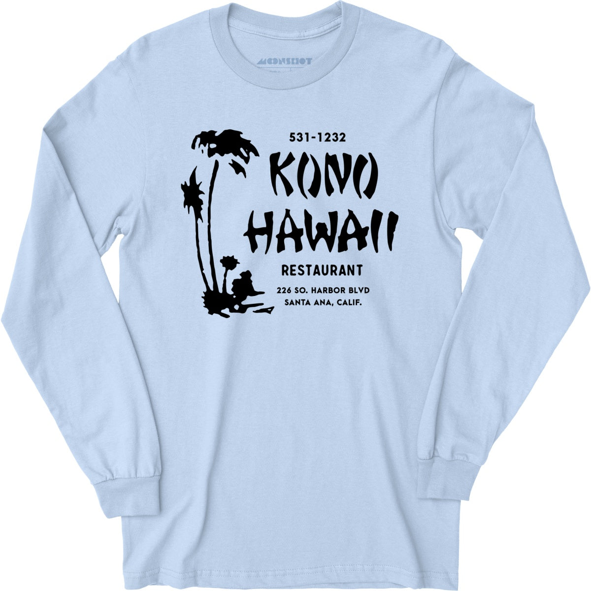 Kono Hawaii - Santa Ana, CA - Vintage Tiki Bar - Long Sleeve T-Shirt