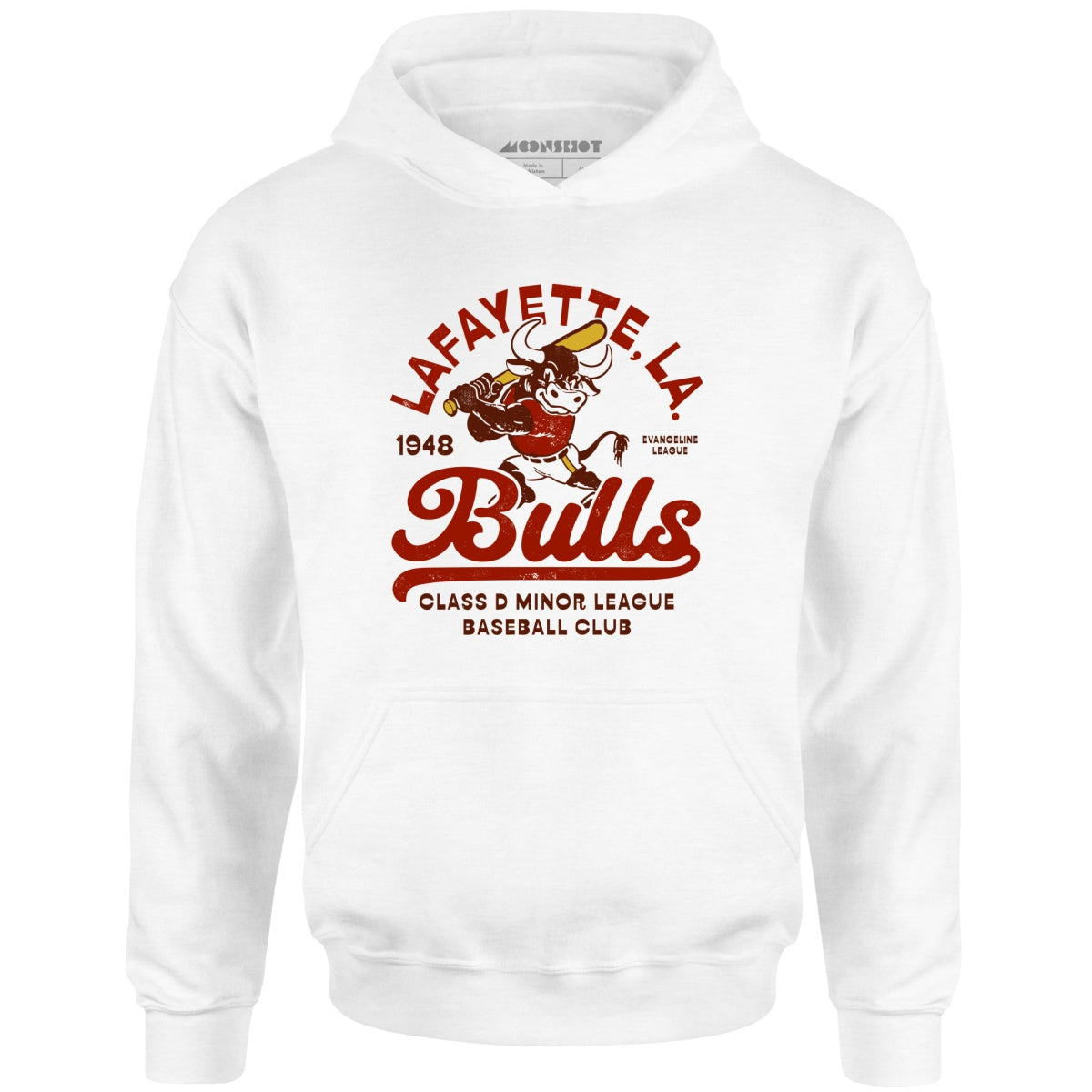 Lafayette Bulls - Louisiana - Vintage Defunct Baseball Teams - Unisex Hoodie