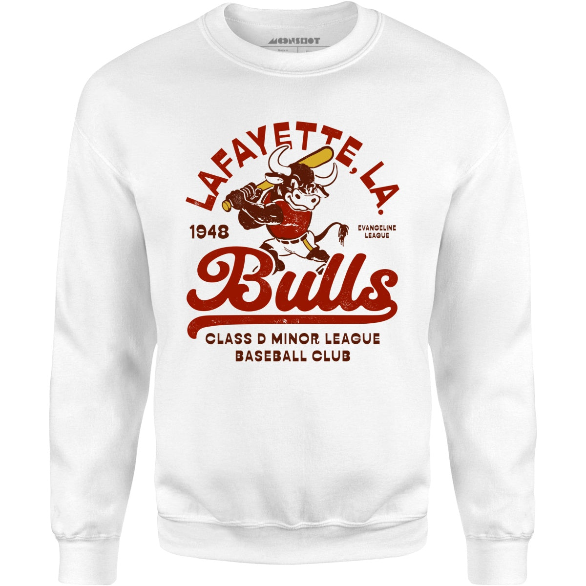 Lafayette Bulls - Louisiana - Vintage Defunct Baseball Teams - Unisex Sweatshirt