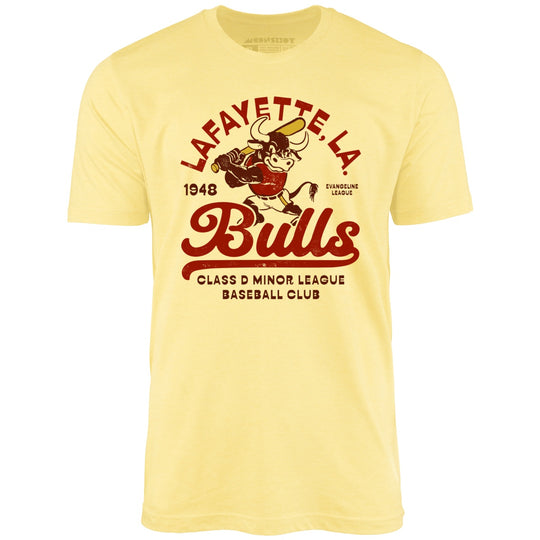 Lafayette Bulls - Louisiana - Vintage Defunct Baseball Teams - Yellow - Unisex T-Shirt