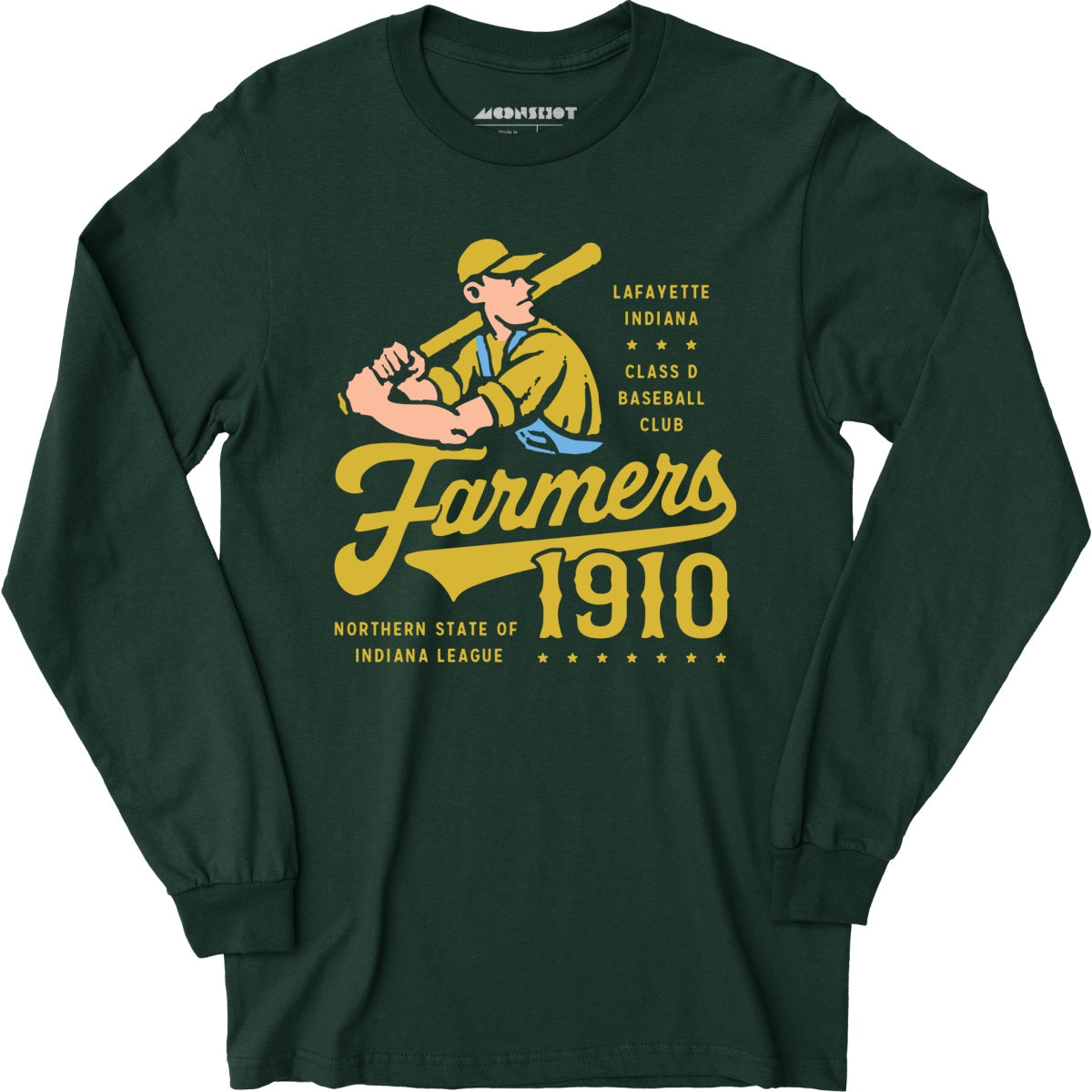 Lafayette Farmers - Indiana - Vintage Defunct Baseball Teams - Long Sleeve T-Shirt