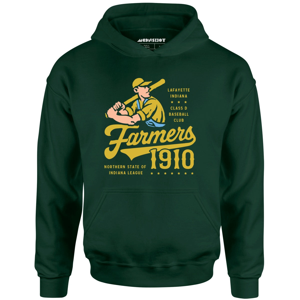 Lafayette Farmers - Indiana - Vintage Defunct Baseball Teams - Unisex Hoodie