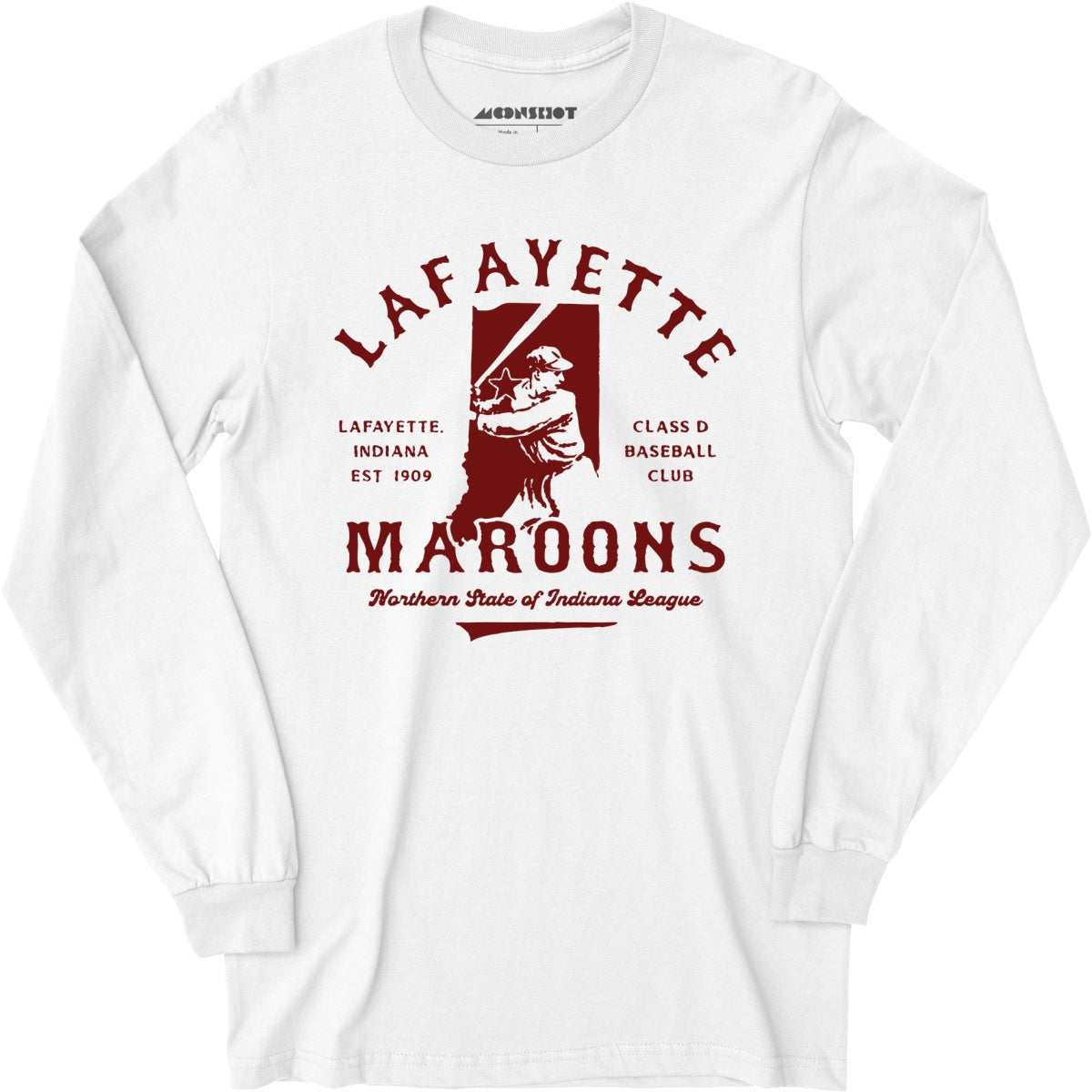Lafayette Maroons - Indiana - Vintage Defunct Baseball Teams - Long Sleeve T-Shirt