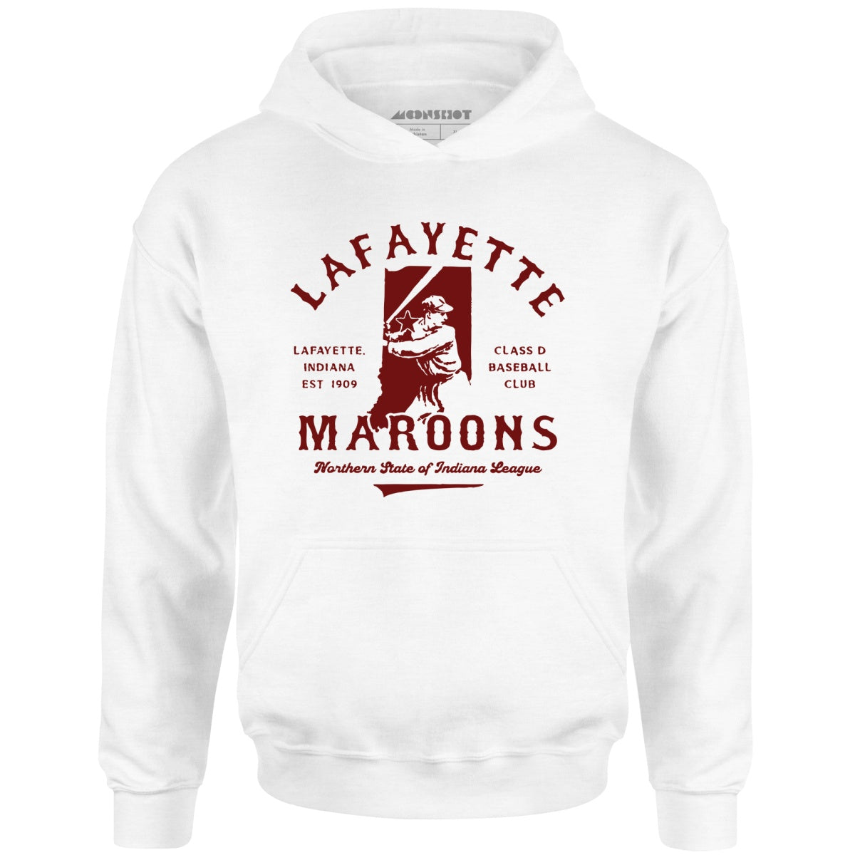 Lafayette Maroons - Indiana - Vintage Defunct Baseball Teams - Unisex Hoodie
