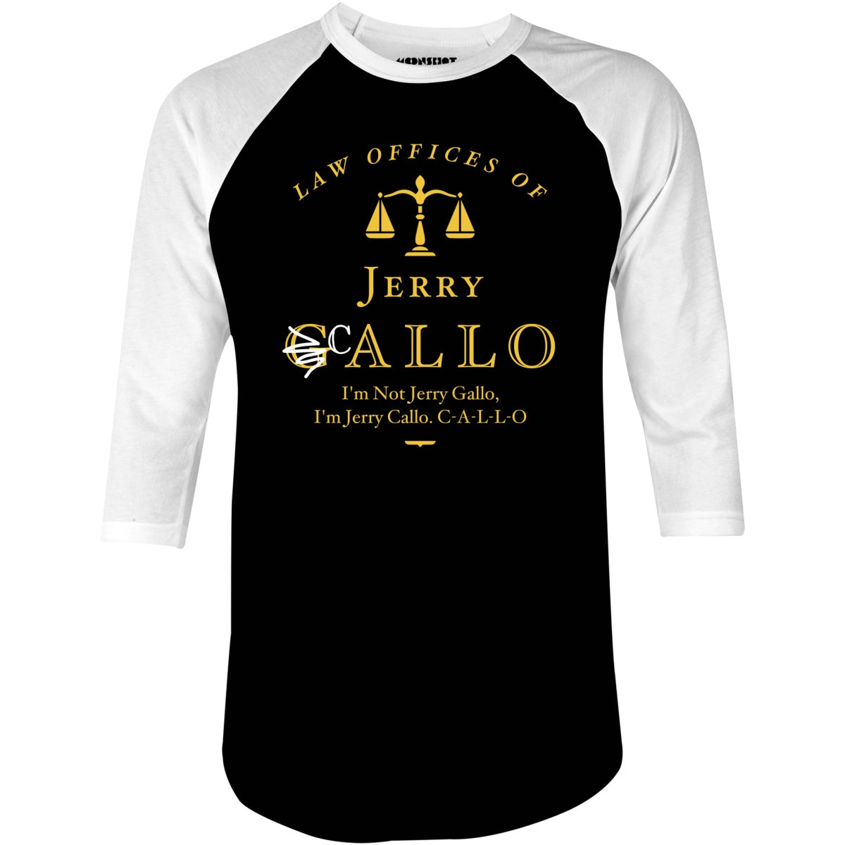 Law Offices of Jerry Callo - 3/4 Sleeve Raglan T-Shirt