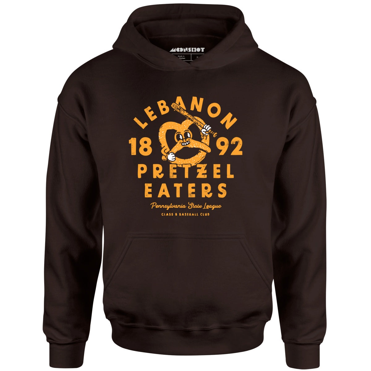 Lebanon Pretzel Eaters - Pennsylvania - Vintage Defunct Baseball Teams - Unisex Hoodie