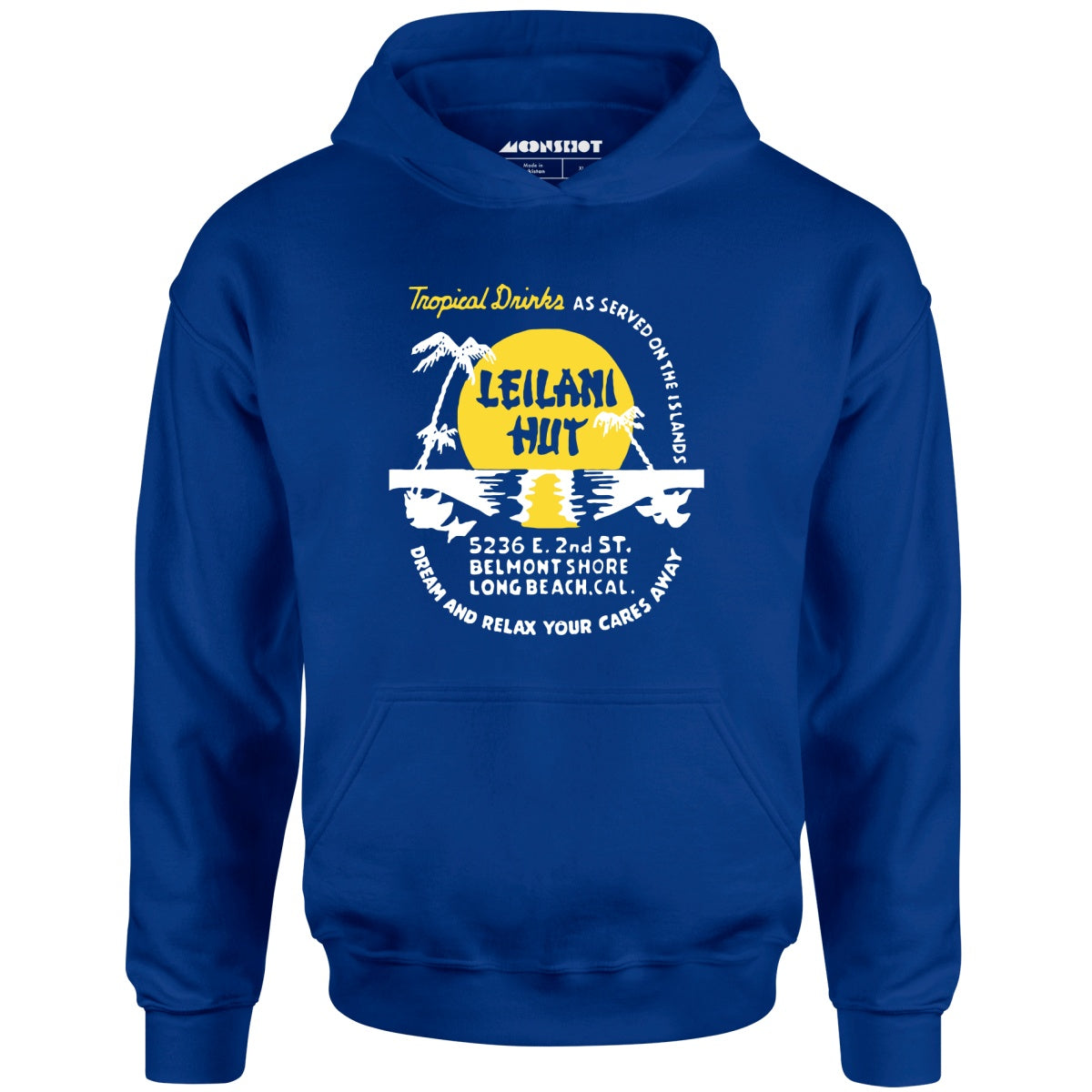 Leilani Hut - Long Beach, CA - Vintage Tiki Bar - Unisex Hoodie