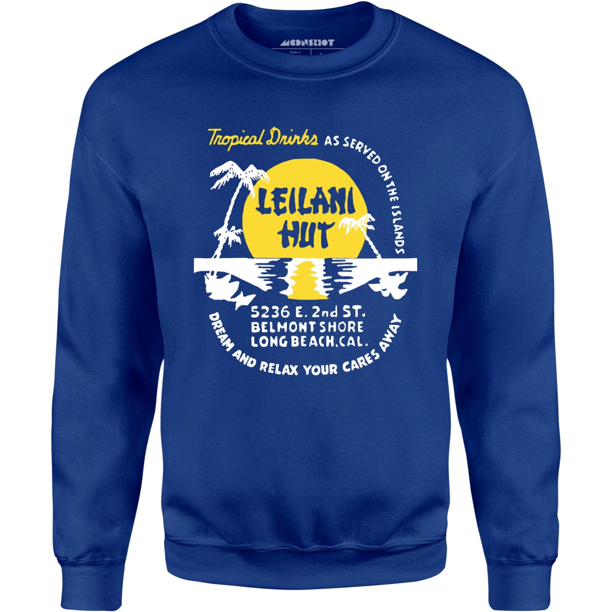 Leilani Hut - Long Beach, CA - Vintage Tiki Bar - Unisex Sweatshirt