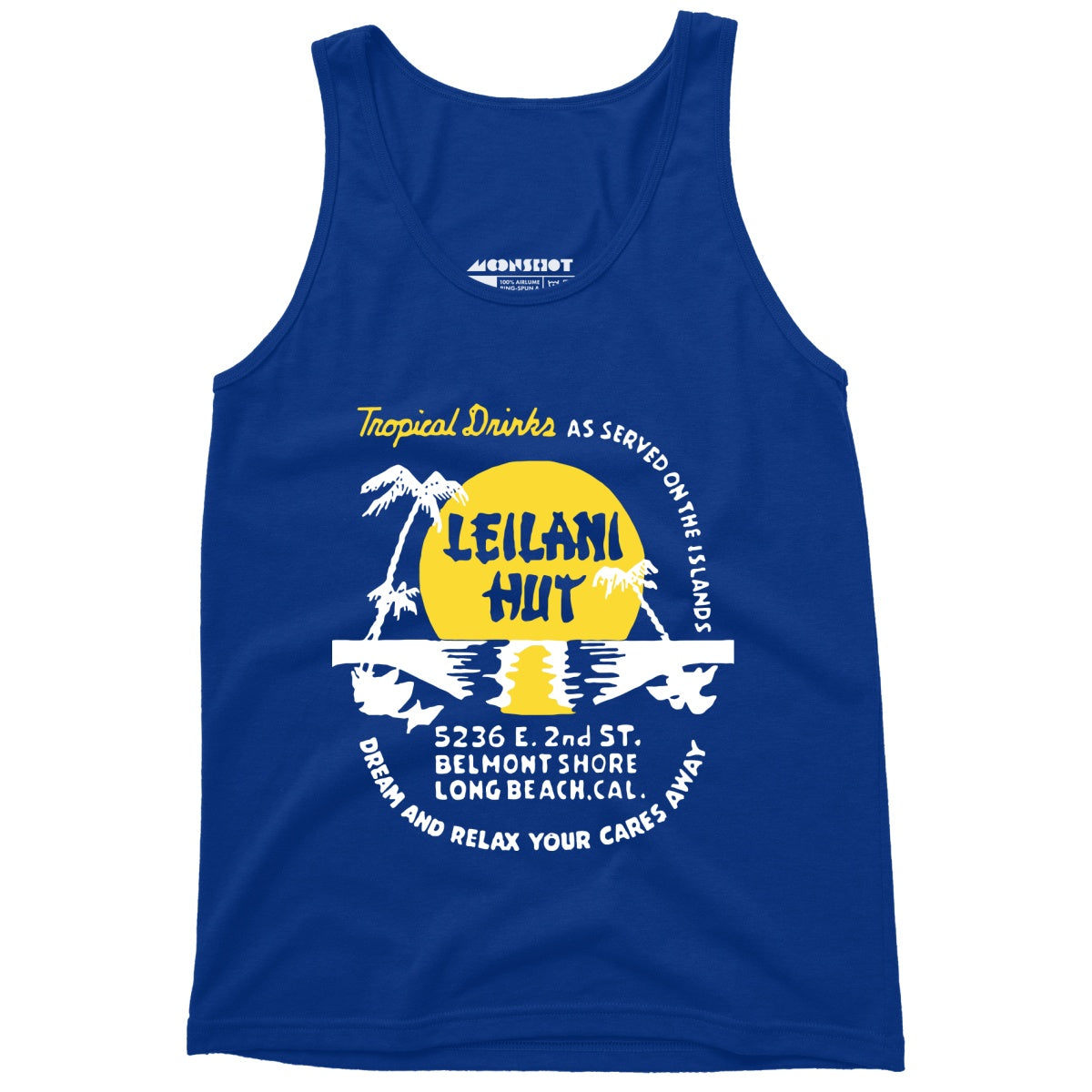 Leilani Hut - Long Beach, CA - Vintage Tiki Bar - Unisex Tank Top