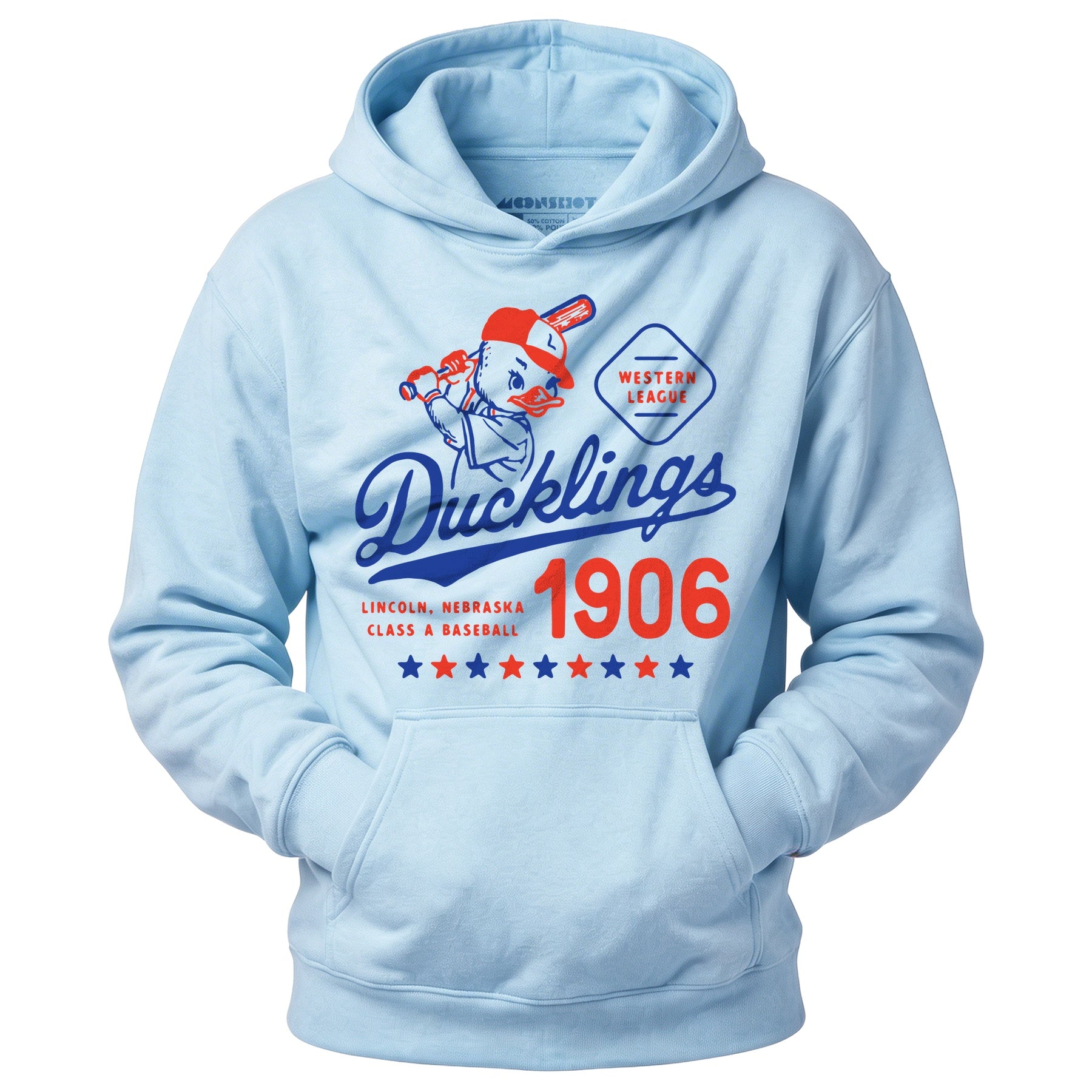 Lincoln Ducklings - Nebraska - Vintage Defunct Baseball Teams - Unisex Hoodie