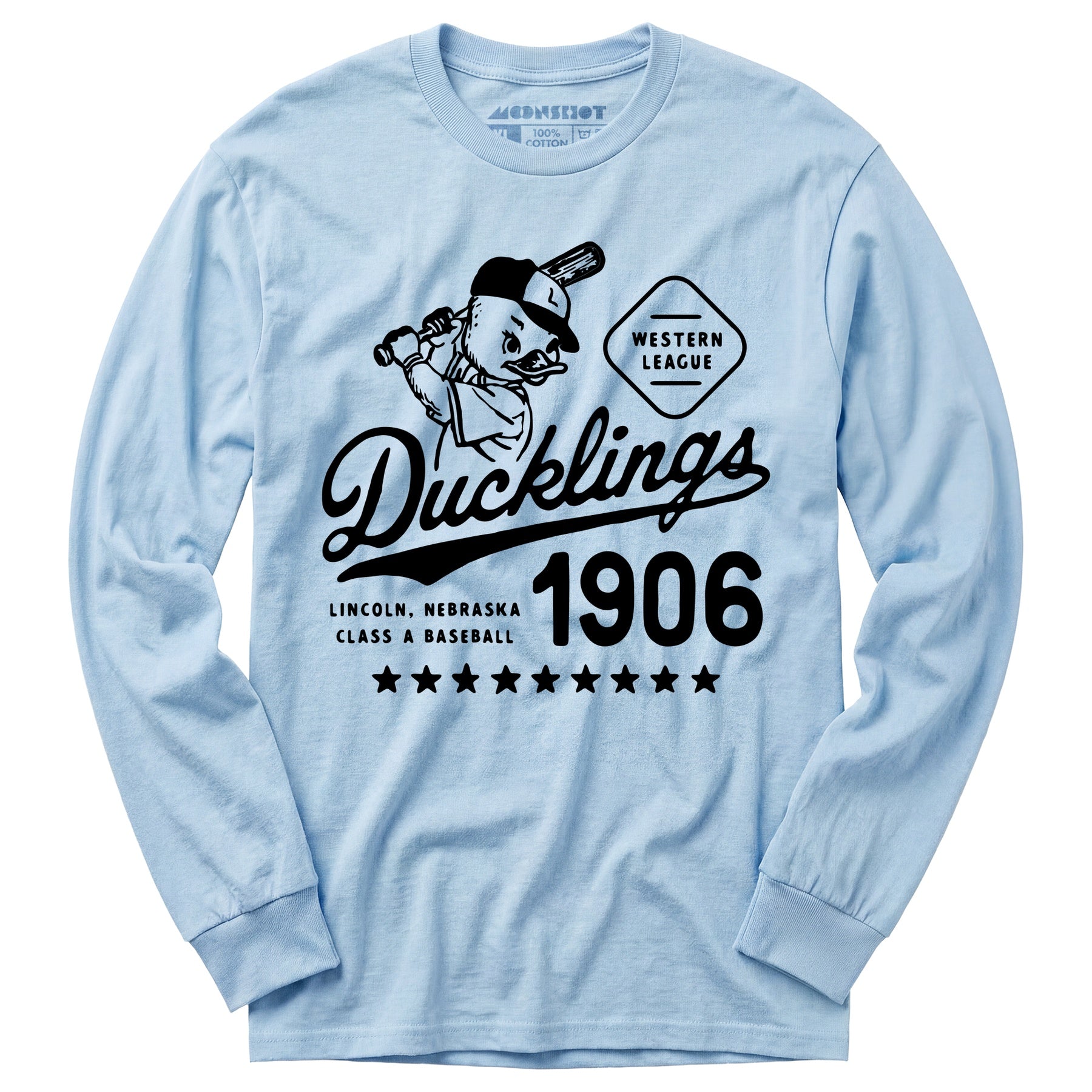 Lincoln Ducklings - Nebraska - Vintage Defunct Baseball Teams - Long Sleeve T-Shirt