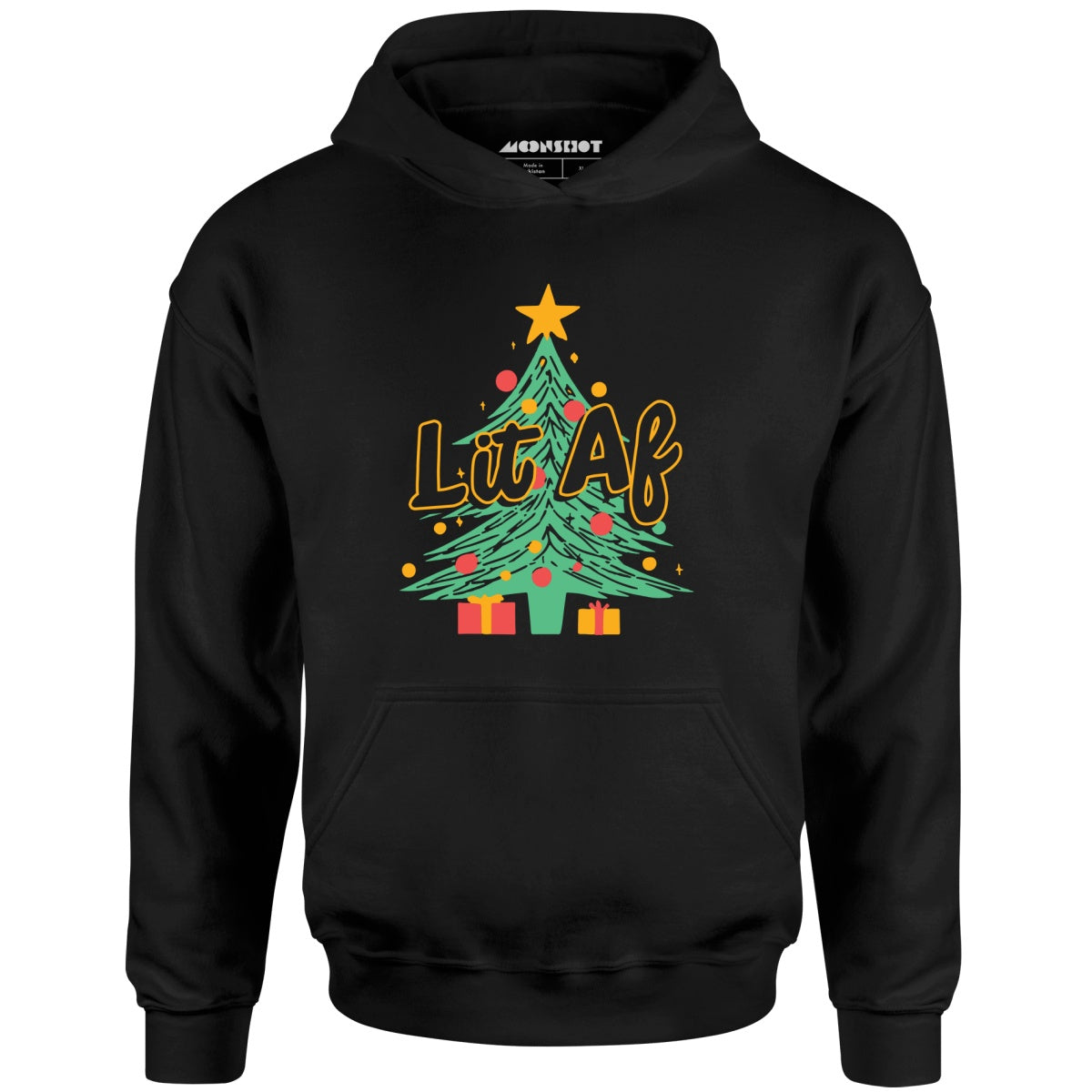Lit AF Christmas Tree - Unisex Hoodie