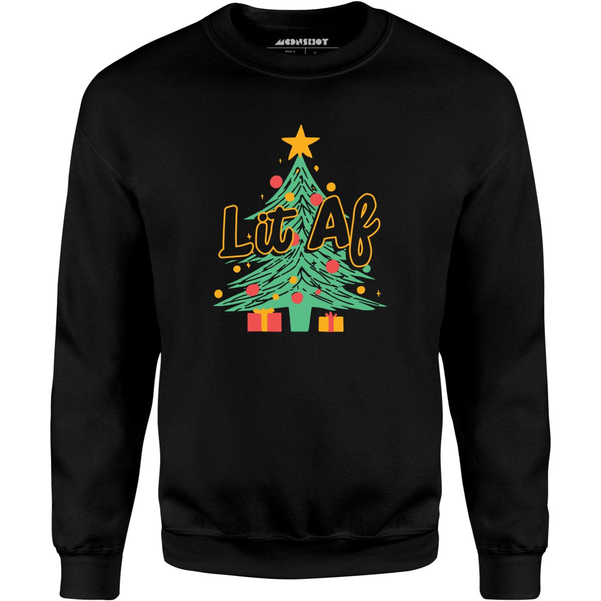Lit AF Christmas Tree - Unisex Sweatshirt