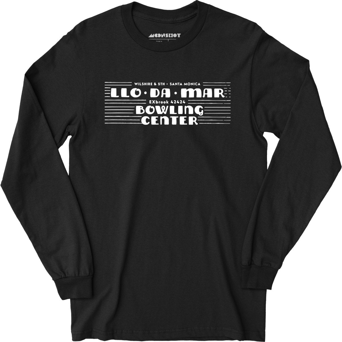 Llo-Da-Mar - Santa Monica, CA - Vintage Bowling Alley - Long Sleeve T-Shirt