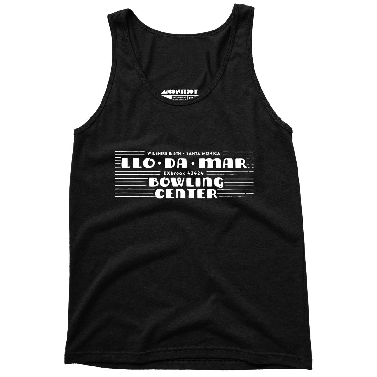 Llo-Da-Mar - Santa Monica, CA - Vintage Bowling Alley - Unisex Tank Top