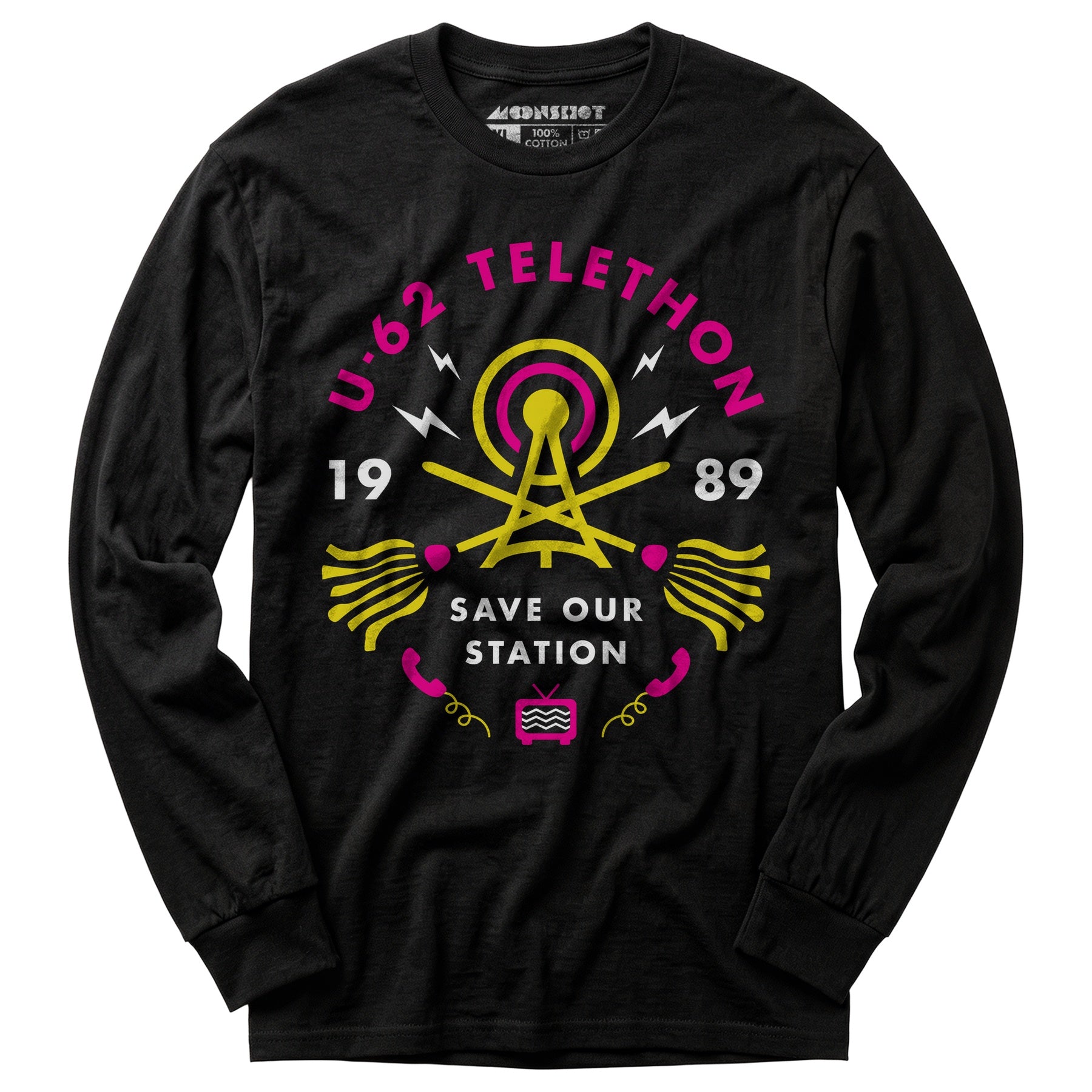 1989 UHF U-62 Telethon - Long Sleeve T-Shirt