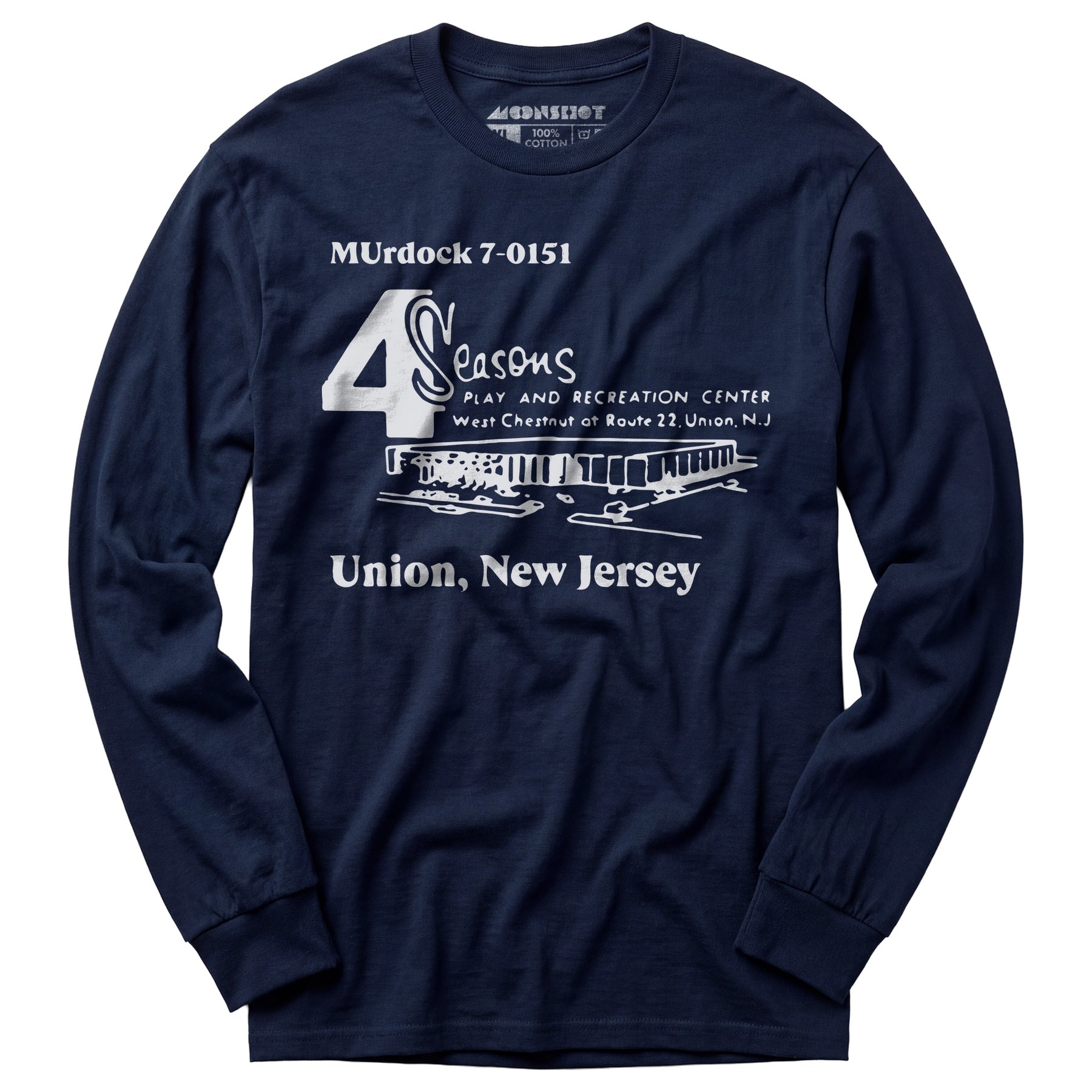 4 Seasons - Union, NJ - Vintage Bowling Alley - Long Sleeve T-Shirt