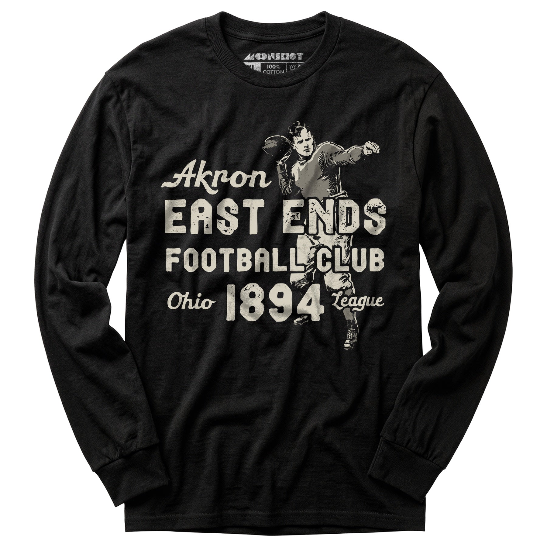 Akron East Ends - Ohio - Vintage Defunct Football Teams - Long Sleeve T-Shirt