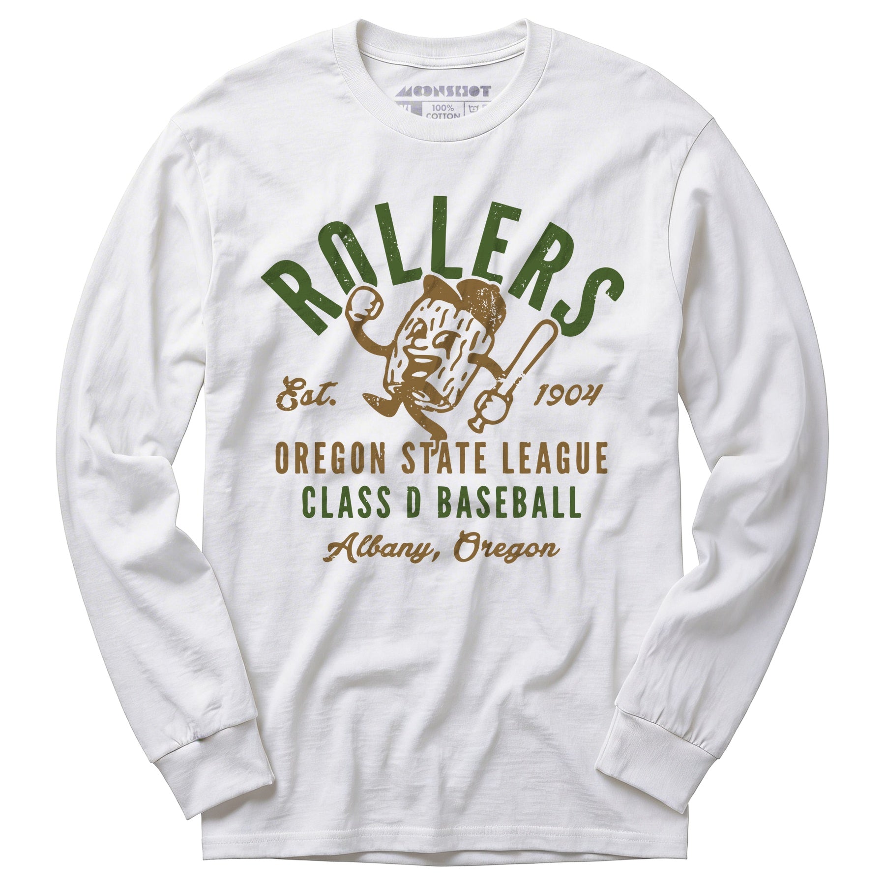 Albany Rollers - Oregon - Vintage Defunct Baseball Teams - Long Sleeve T-Shirt