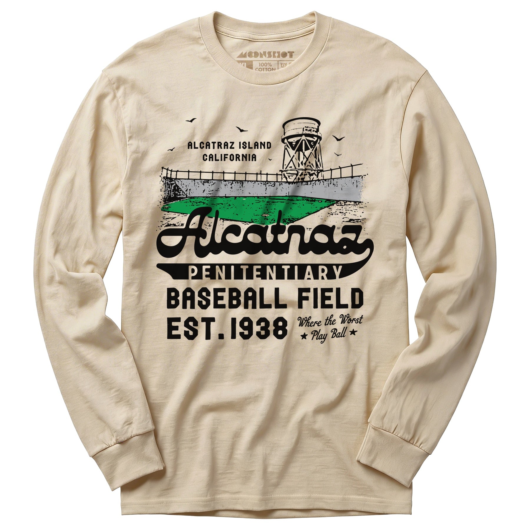 Alcatraz Penitentiary Baseball Field - Long Sleeve T-Shirt