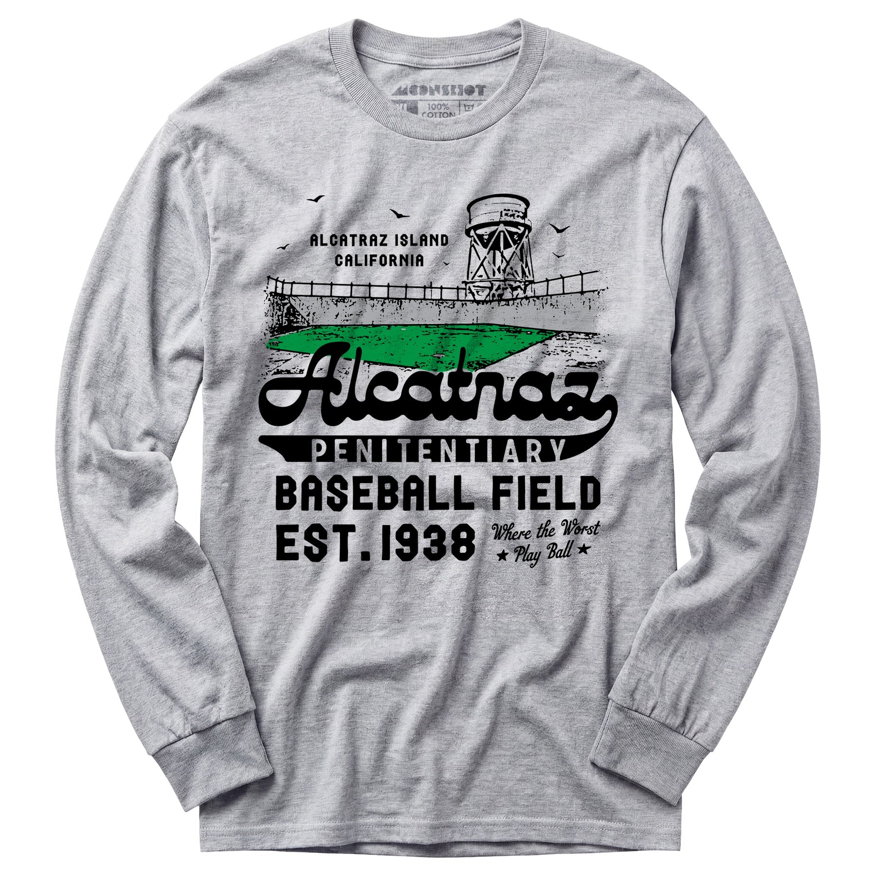 Alcatraz Penitentiary Baseball Field - Long Sleeve T-Shirt