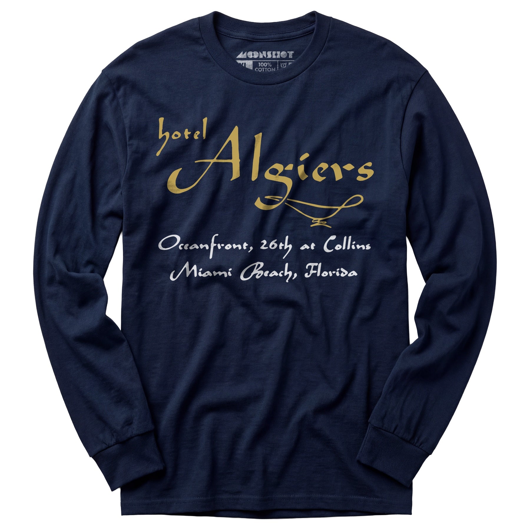 Algiers Hotel - Miami Beach, FL - Vintage Hotel - Long Sleeve T-Shirt