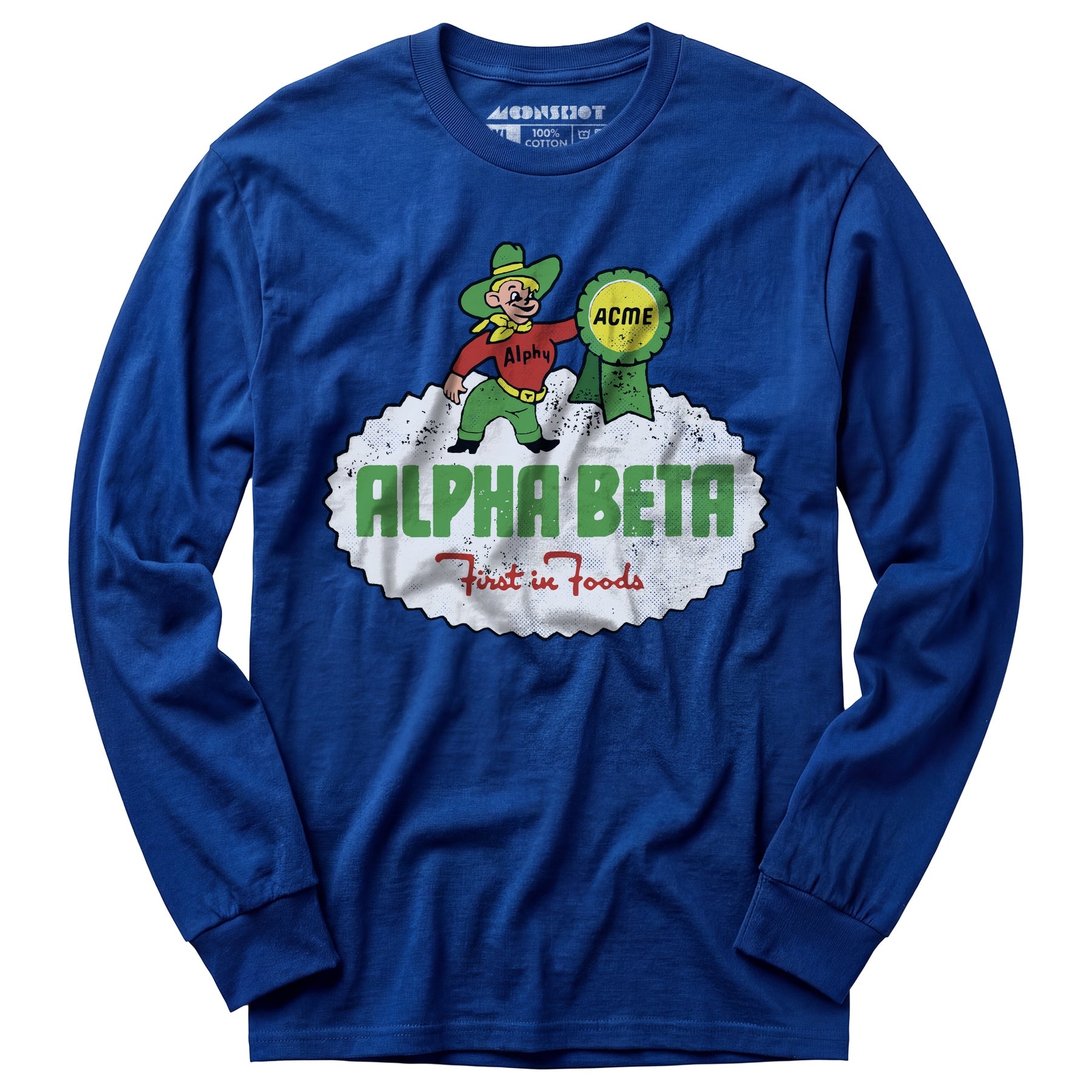 Alpha Beta Retro - Long Sleeve T-Shirt