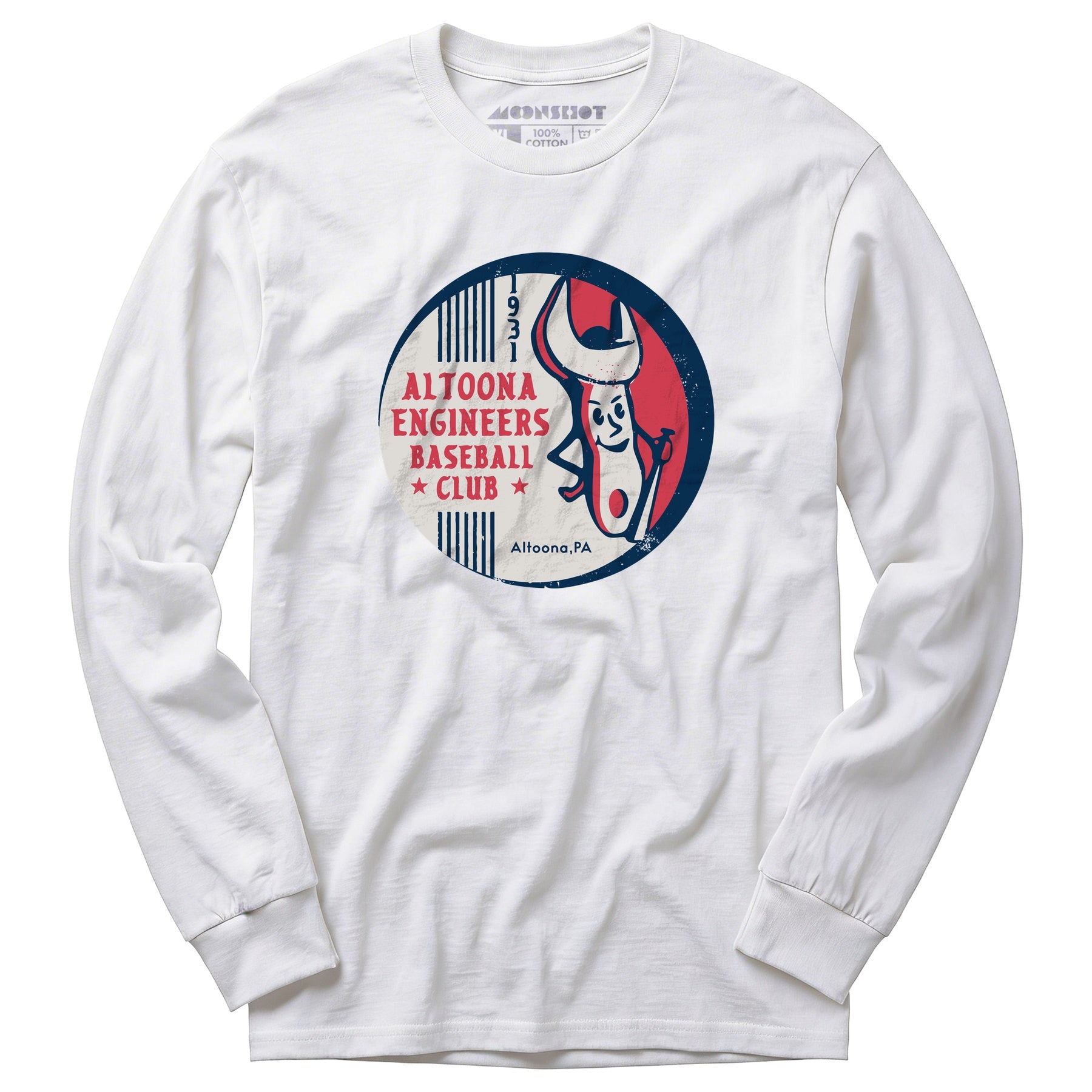 Altoona Engineers - Pennsylvania - Vintage Defunct Baseball Teams - Long Sleeve T-Shirt