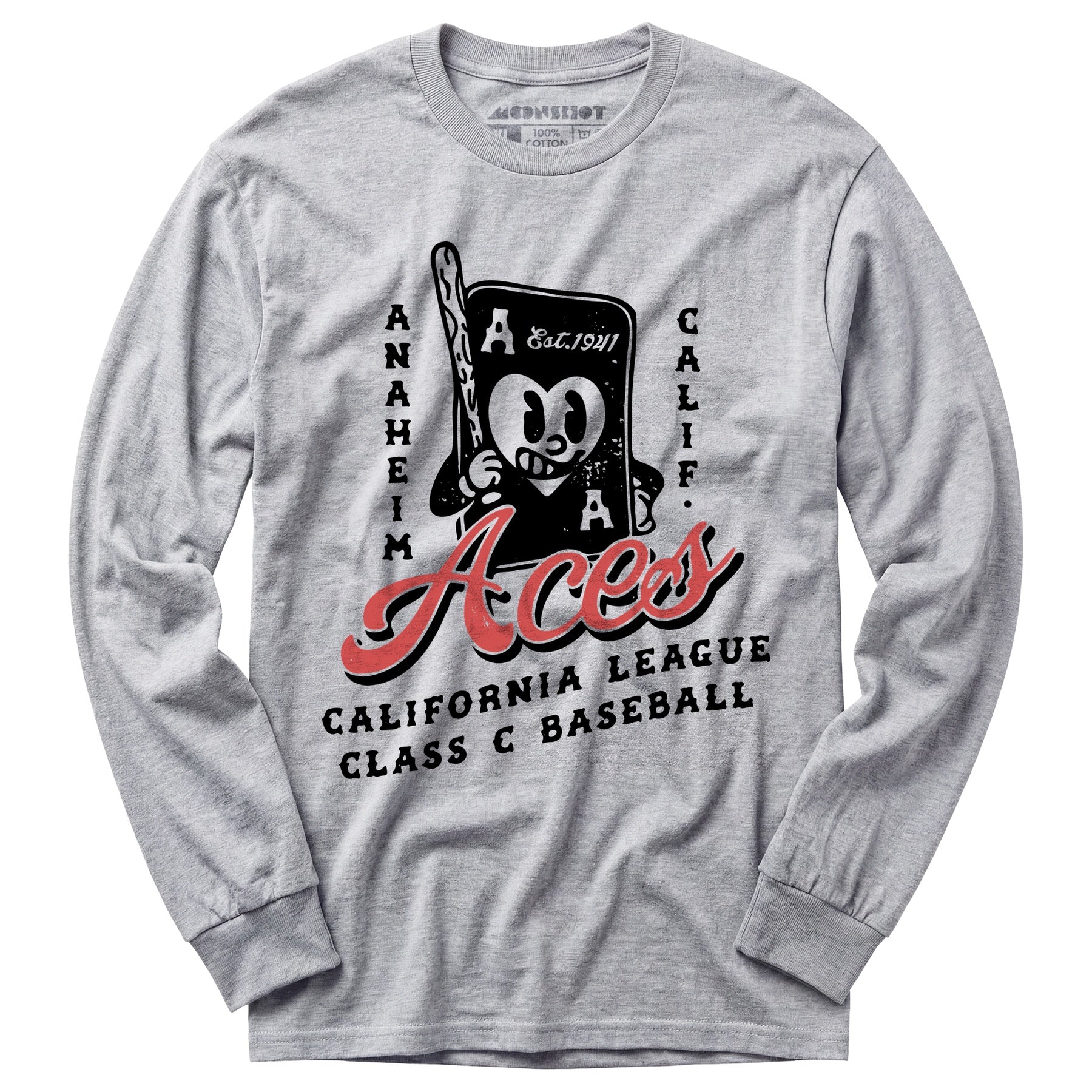 Anaheim Aces - California - Vintage Defunct Baseball Teams - Long Sleeve T-Shirt