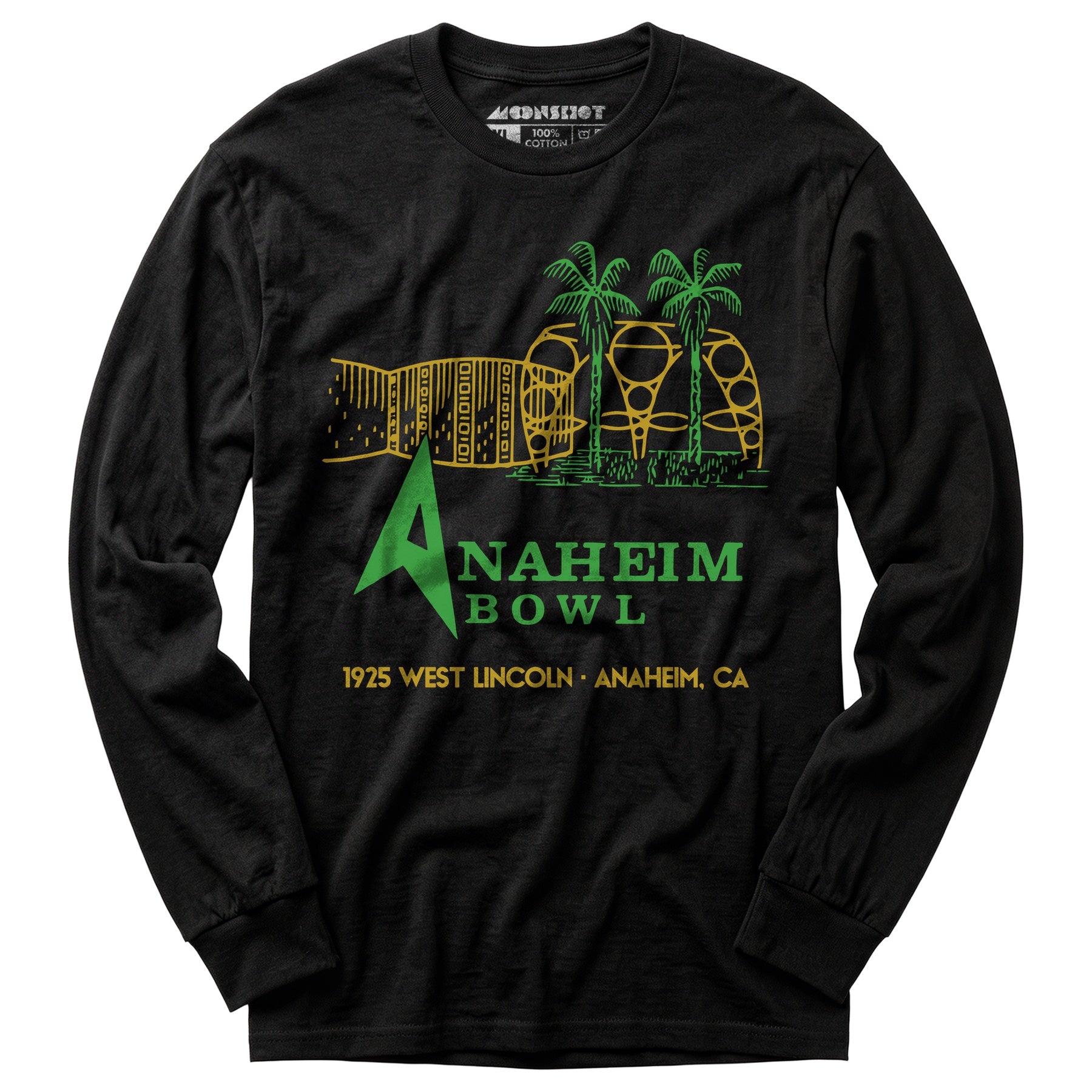 Anaheim Bowl - Anaheim, CA - Vintage Bowling Alley - Long Sleeve T-Shirt