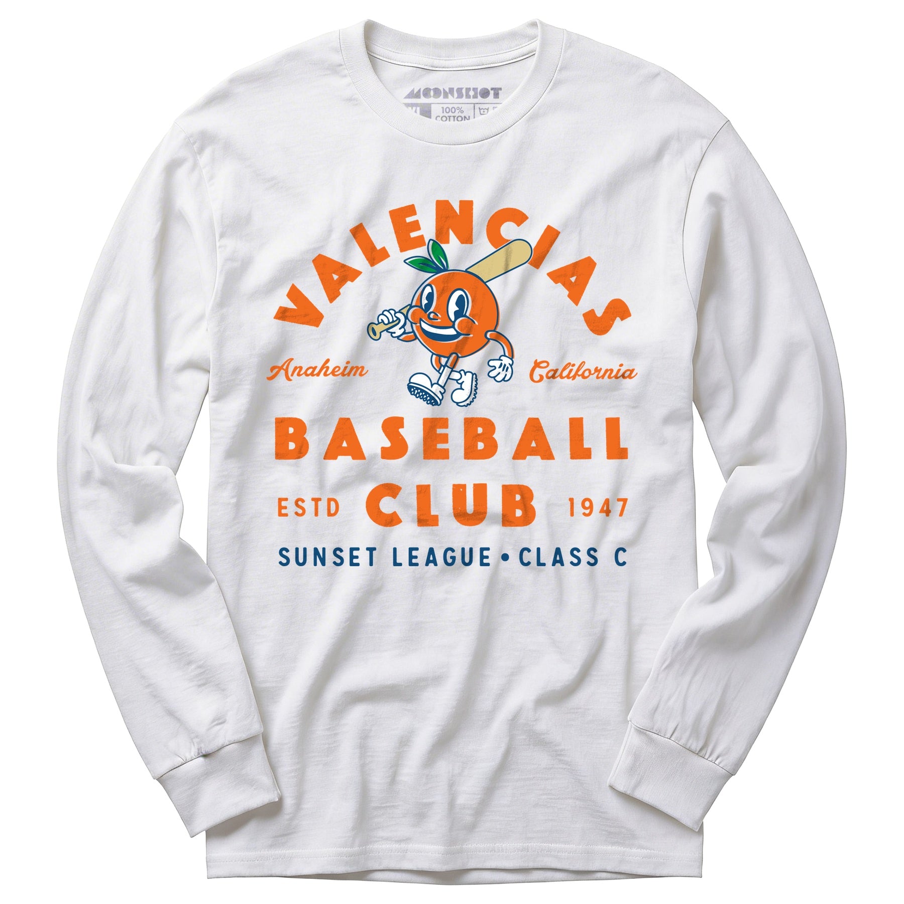 Anaheim Valencias - California - Vintage Defunct Baseball Teams - Long Sleeve T-Shirt