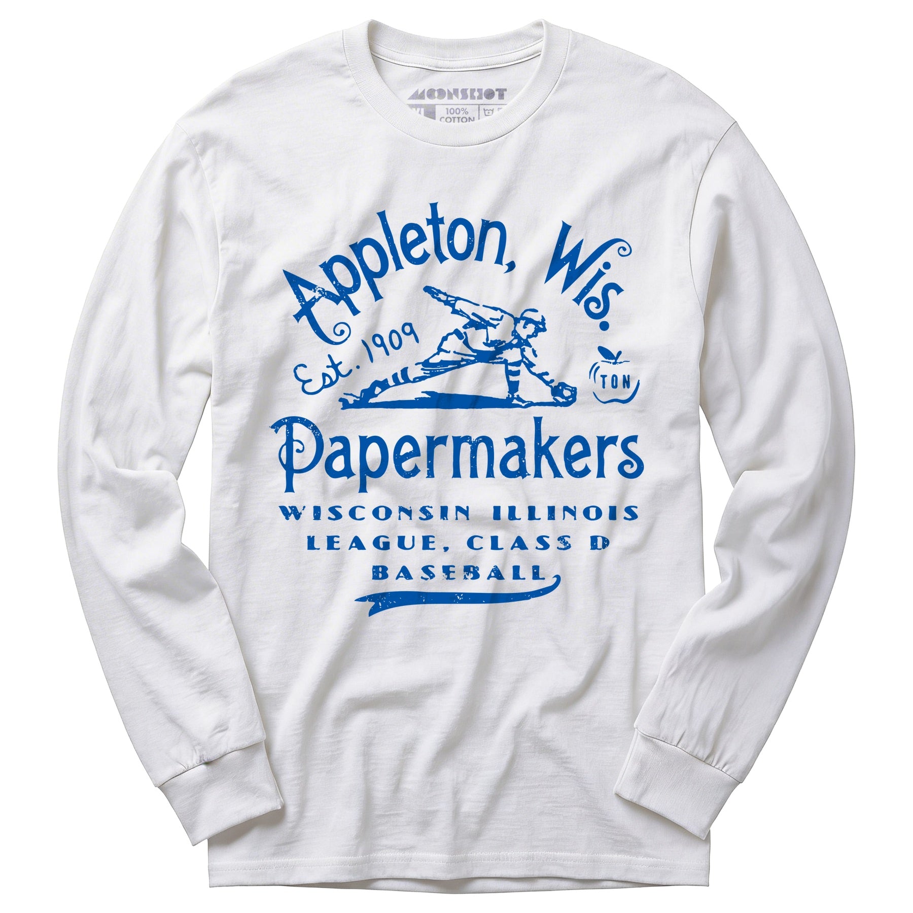 Appleton Papermakers - Wisconsin - Vintage Defunct Baseball Teams - Long Sleeve T-Shirt