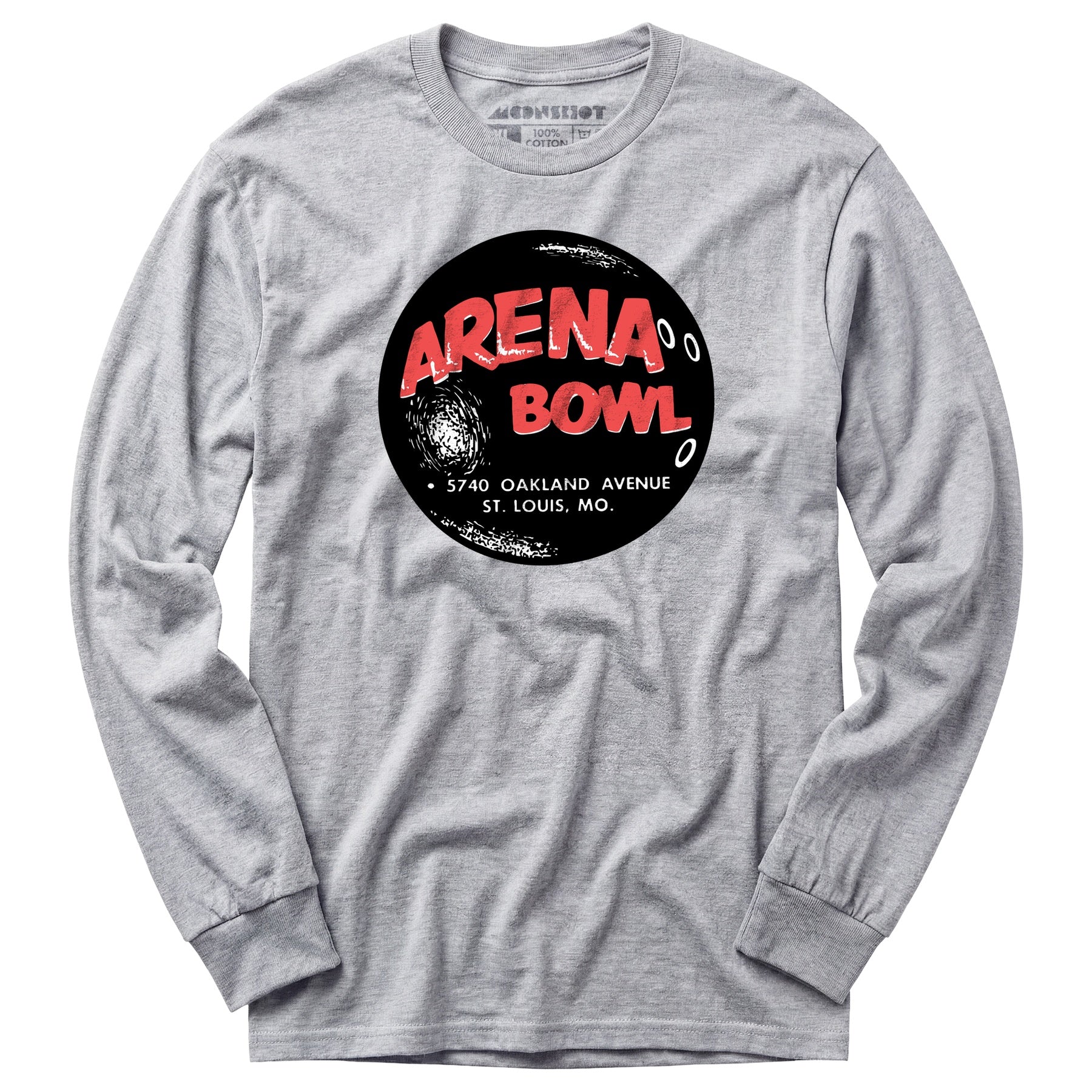 Arena Bowl - St. Louis, MO - Vintage Bowling Alley - Long Sleeve T-Shirt
