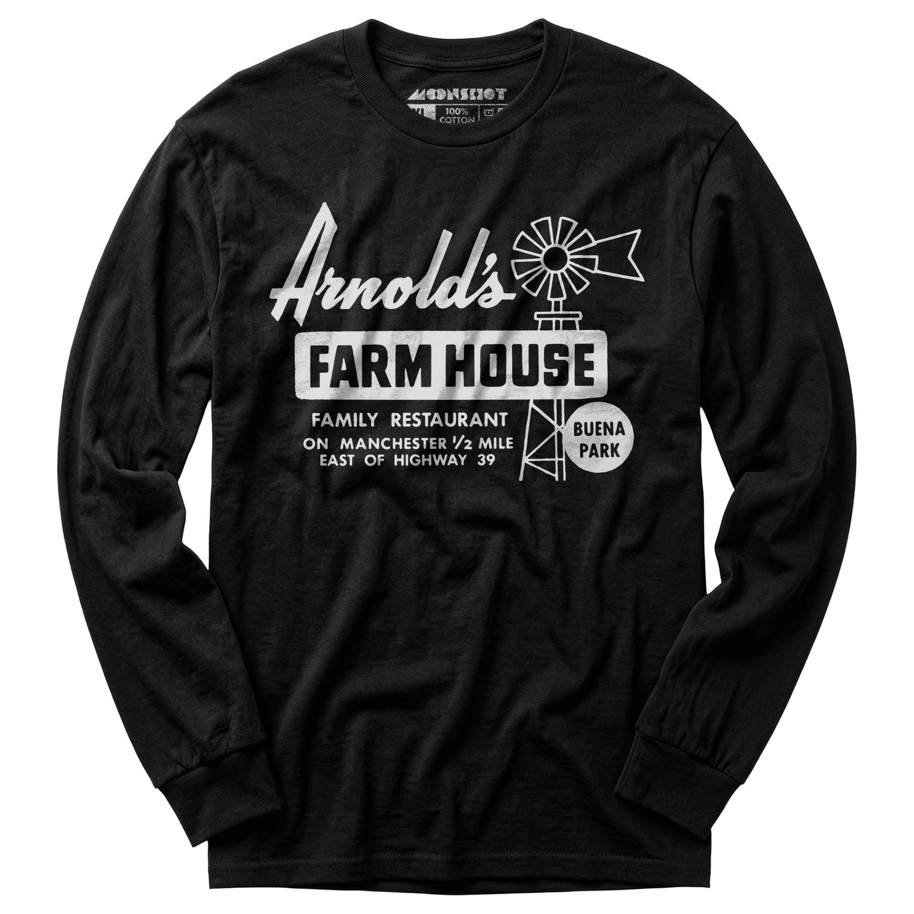 Arnold's Farmhouse - Buena Park, CA - Vintage Restaurant - Long Sleeve T-Shirt