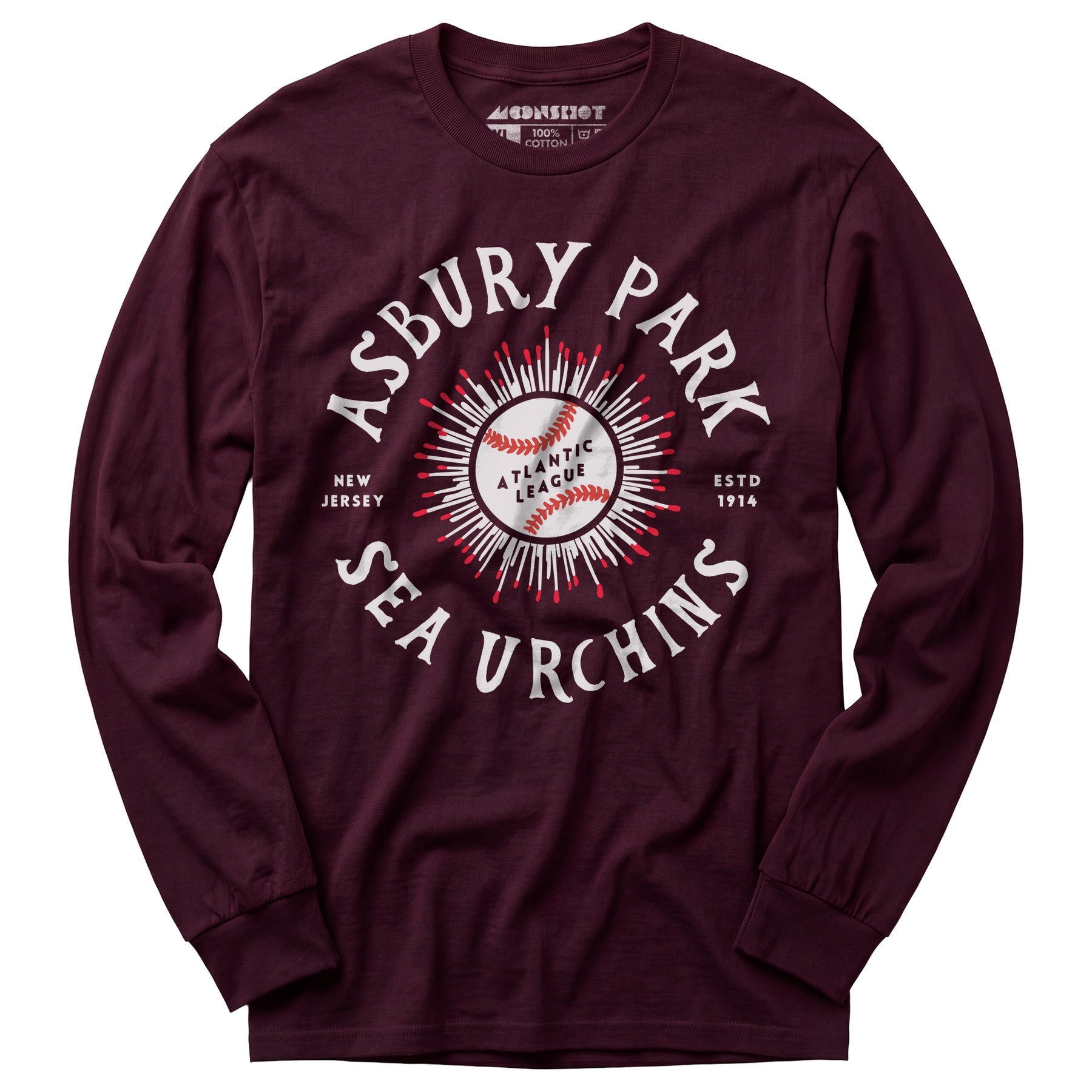 Asbury Park Sea Urchins - New Jersey - Vintage Defunct Baseball Teams - Long Sleeve T-Shirt