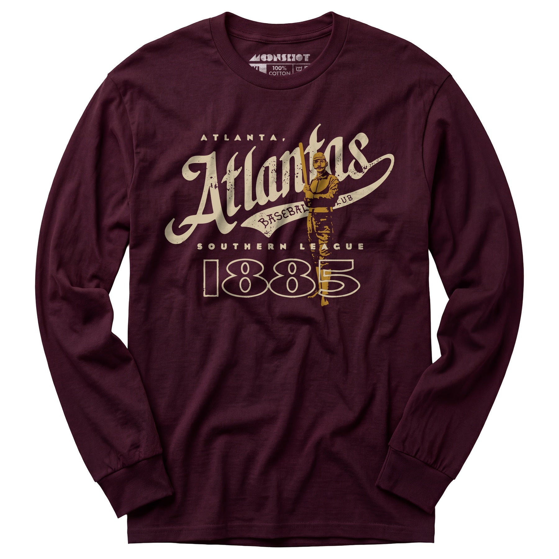 Atlanta Atlantas - Georgia - Vintage Defunct Baseball Teams - Long Sleeve T-Shirt
