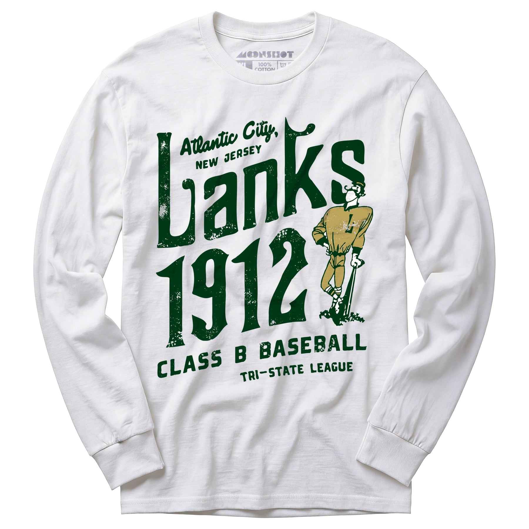 Atlantic City Lanks - New Jersey - Vintage Defunct Baseball Teams - Long Sleeve T-Shirt
